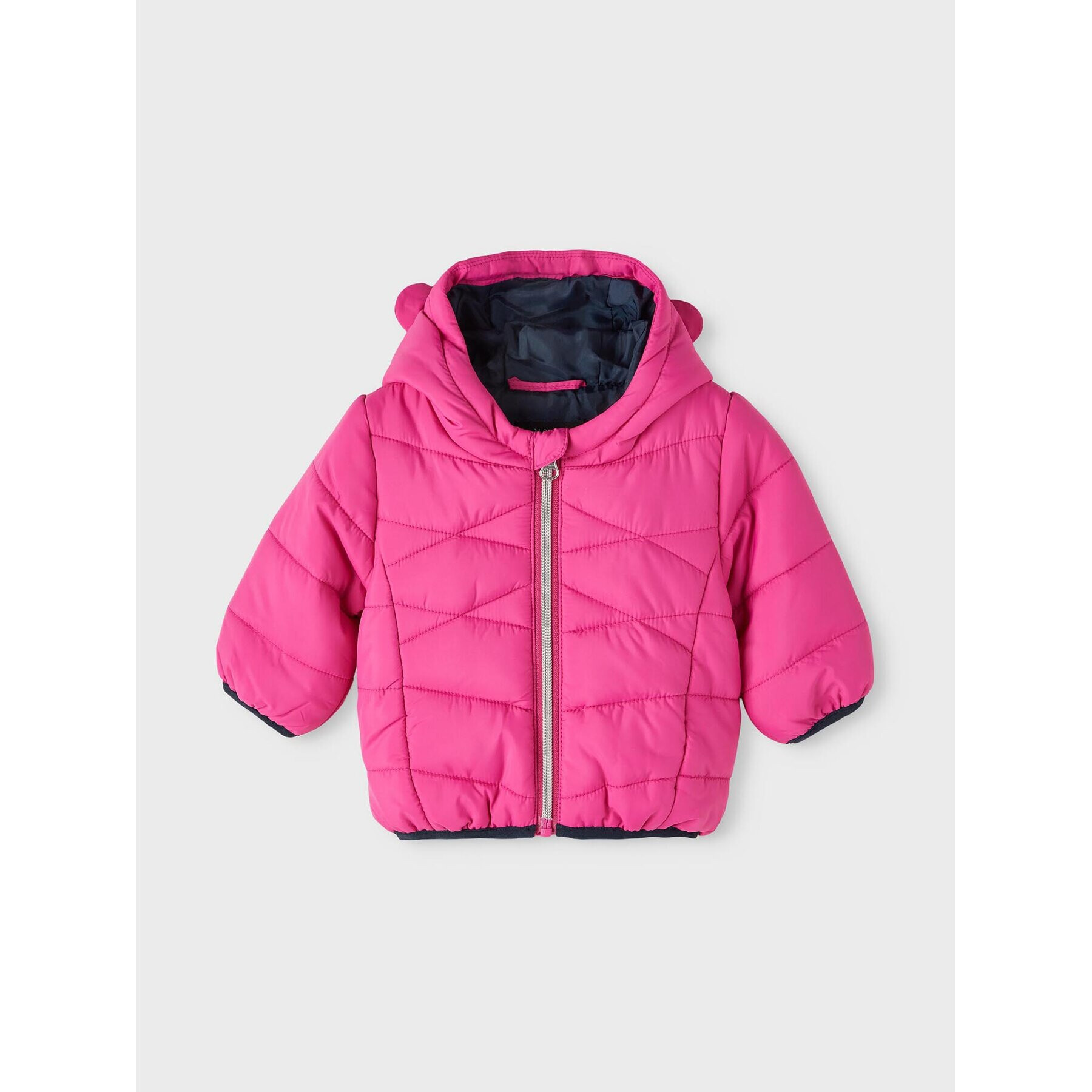 NAME IT Пухено яке 13216481 Розов Regular Fit - Pepit.bg