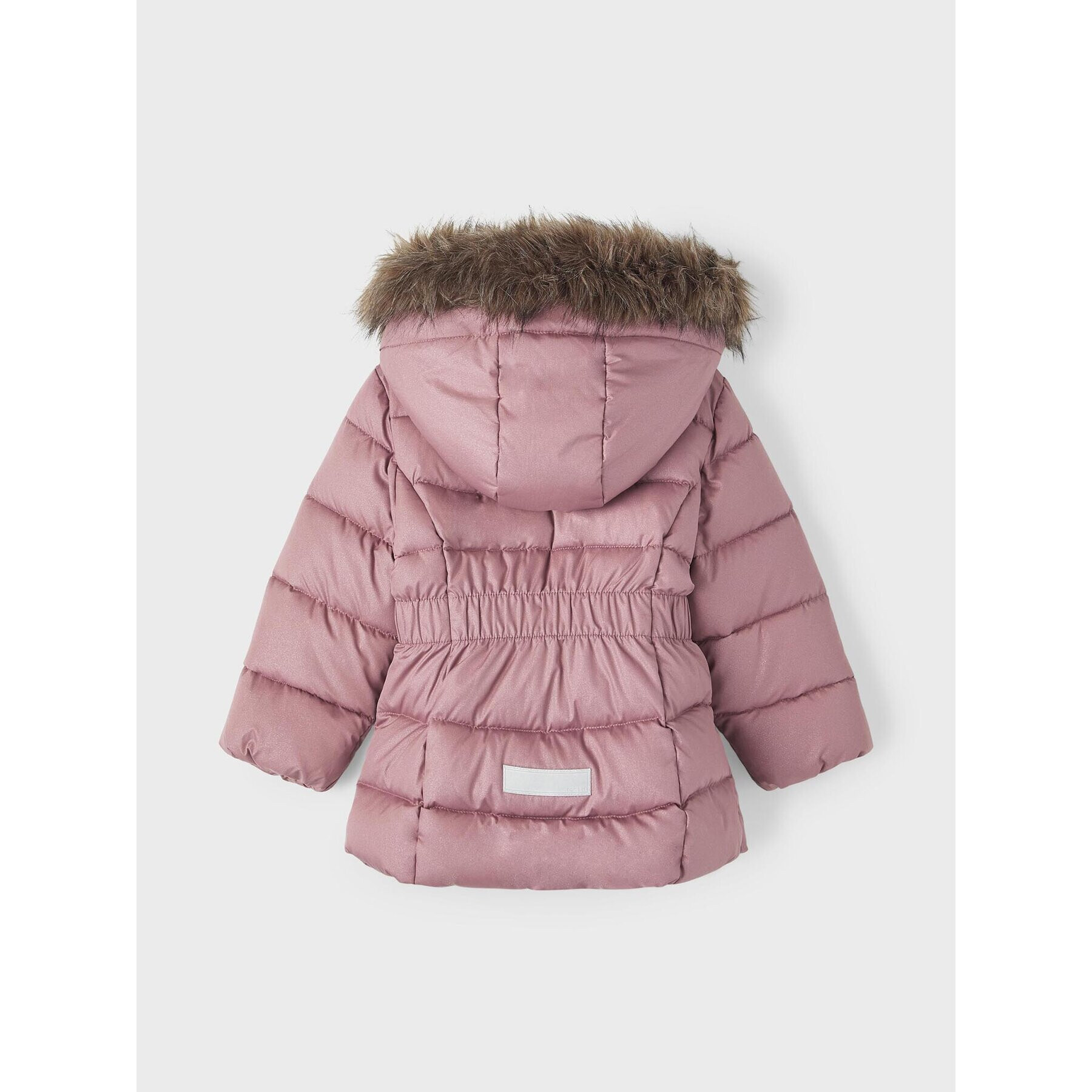 NAME IT Пухено яке 13218451 Розов Regular Fit - Pepit.bg