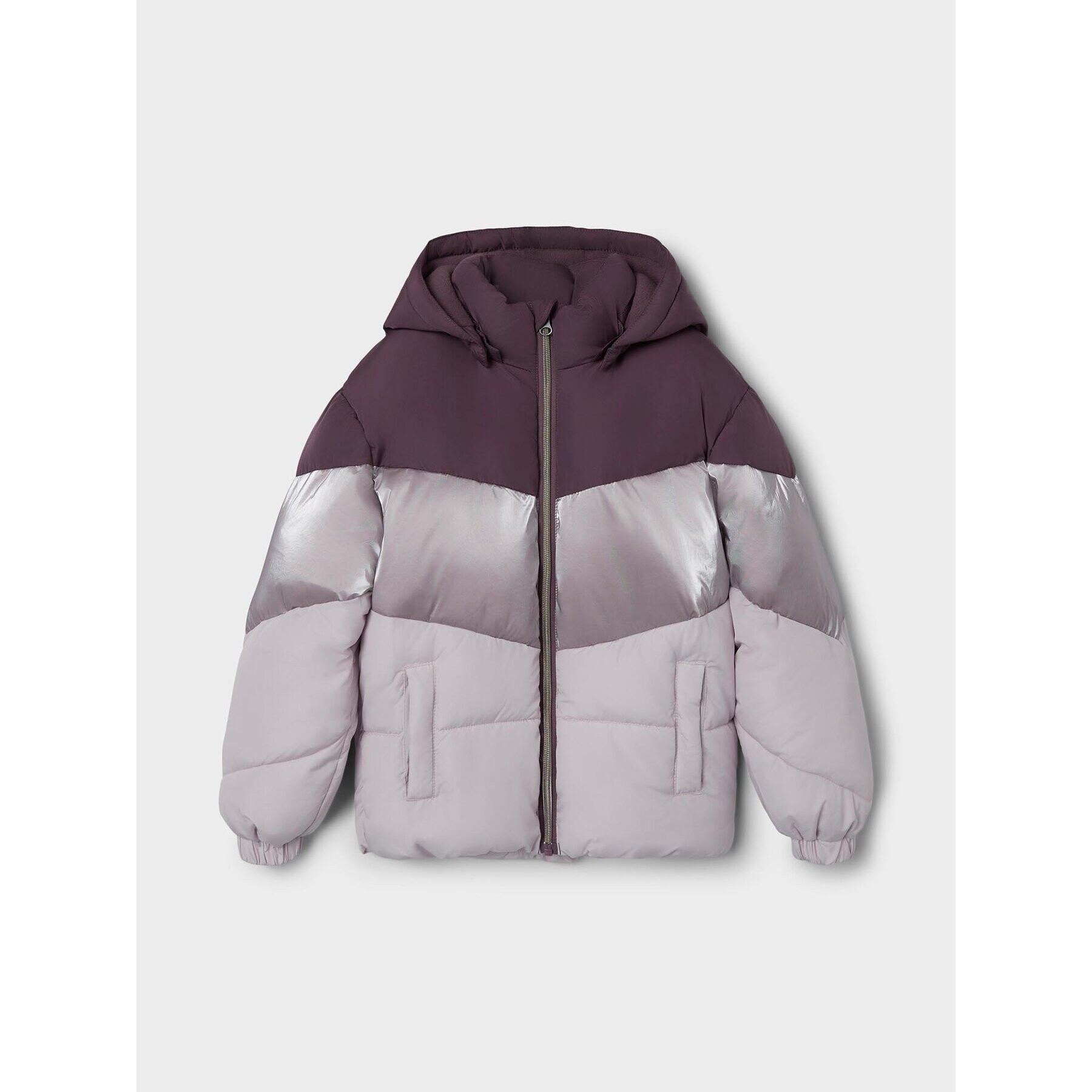 NAME IT Пухено яке 13218494 Виолетов Regular Fit - Pepit.bg
