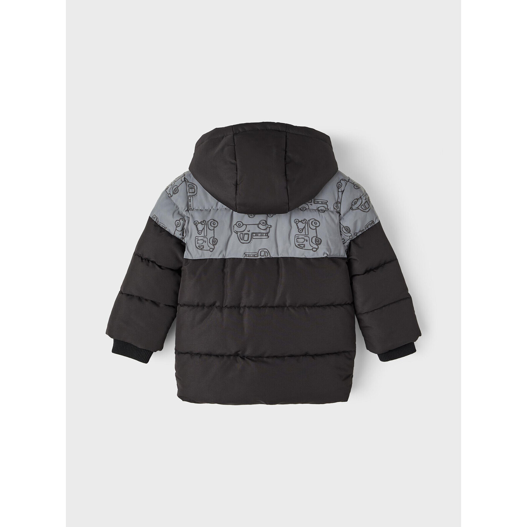 NAME IT Пухено яке 13218521 Черен Regular Fit - Pepit.bg