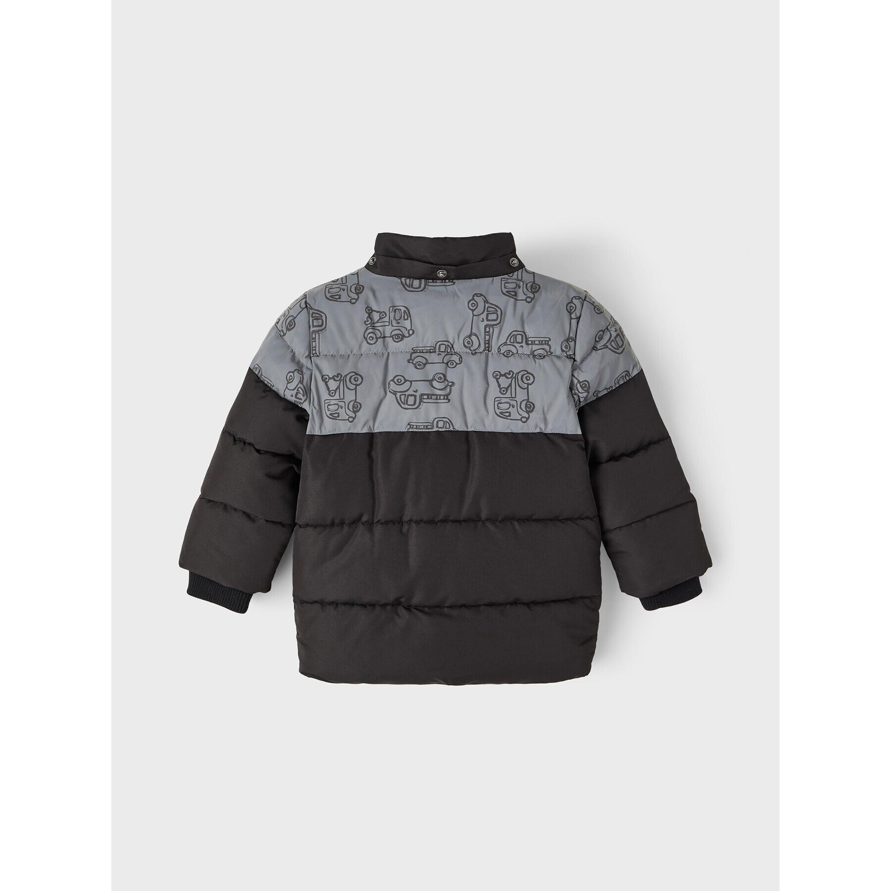 NAME IT Пухено яке 13218521 Черен Regular Fit - Pepit.bg