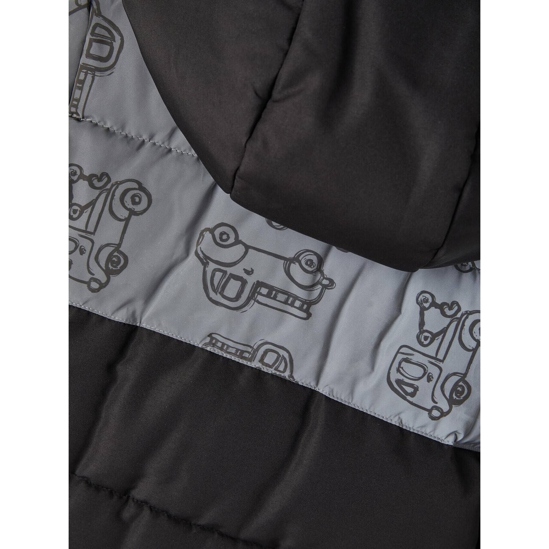 NAME IT Пухено яке 13218521 Черен Regular Fit - Pepit.bg