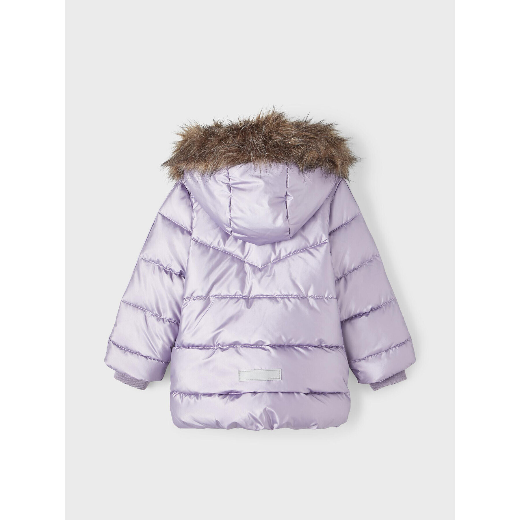 NAME IT Пухено яке 13218548 Виолетов Regular Fit - Pepit.bg