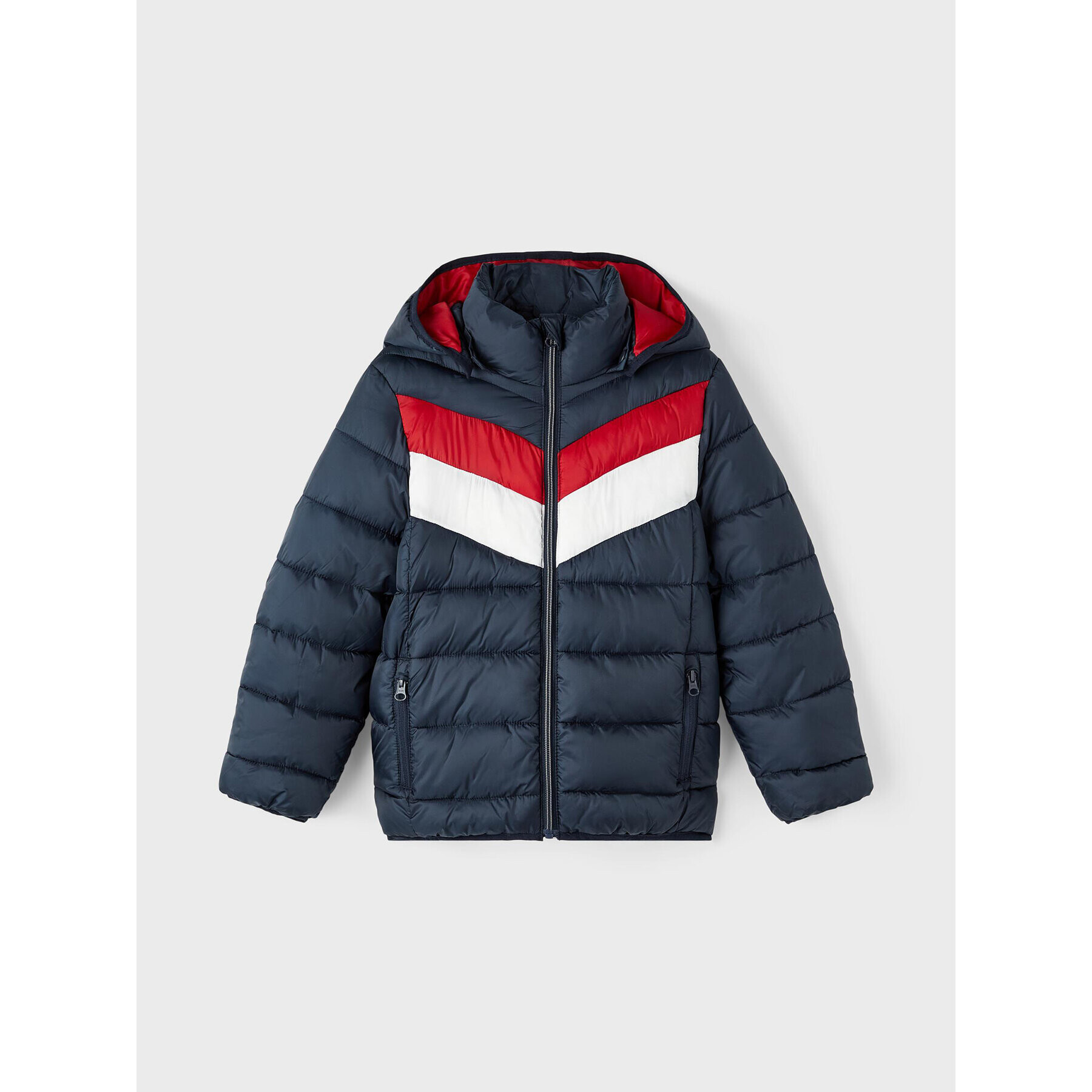 NAME IT Пухено яке 13218692 Тъмносин Regular Fit - Pepit.bg