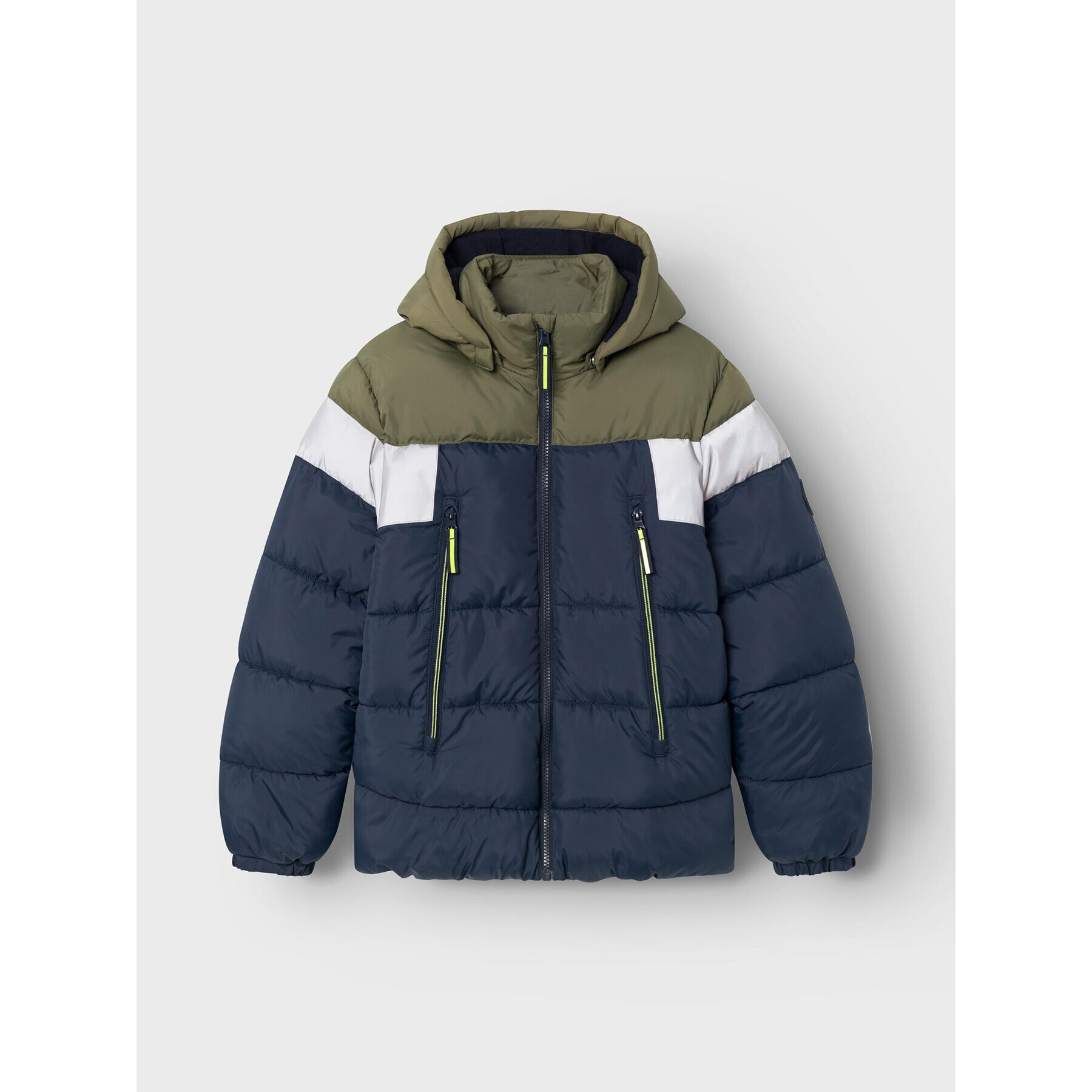 NAME IT Пухено яке 13218961 Тъмносин Regular Fit - Pepit.bg