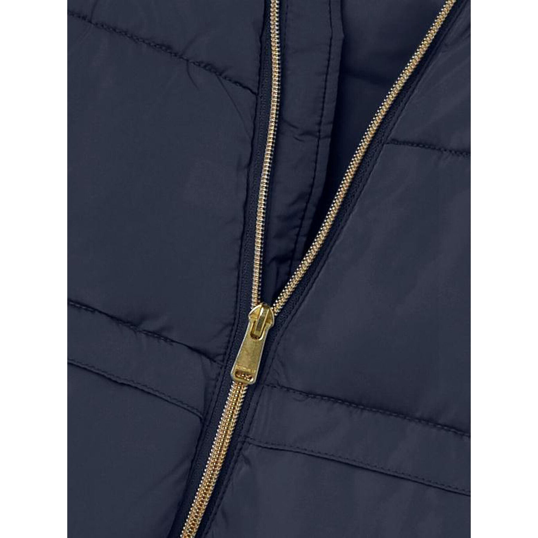 NAME IT Пухено яке 13219020 Тъмносин Regular Fit - Pepit.bg