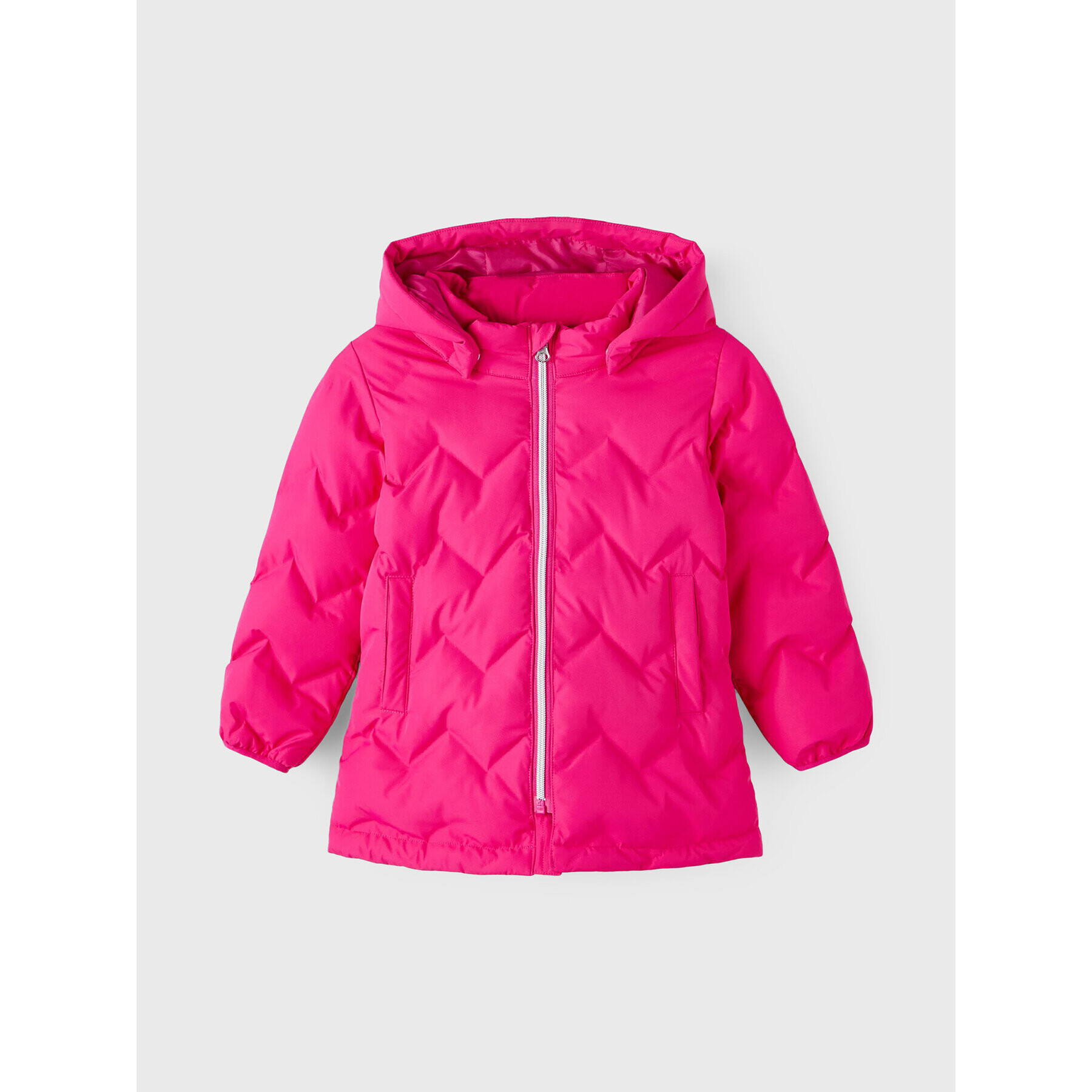 NAME IT Пухено яке Malene 13206407 Розов Regular Fit - Pepit.bg