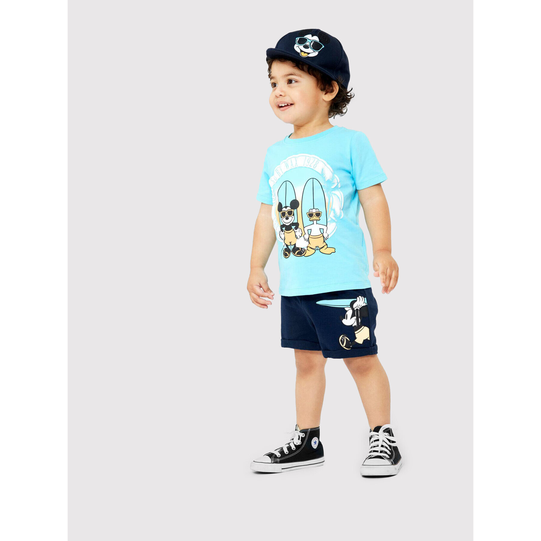 NAME IT Спортни шорти DISNEY 13201330 Тъмносин Regular Fit - Pepit.bg