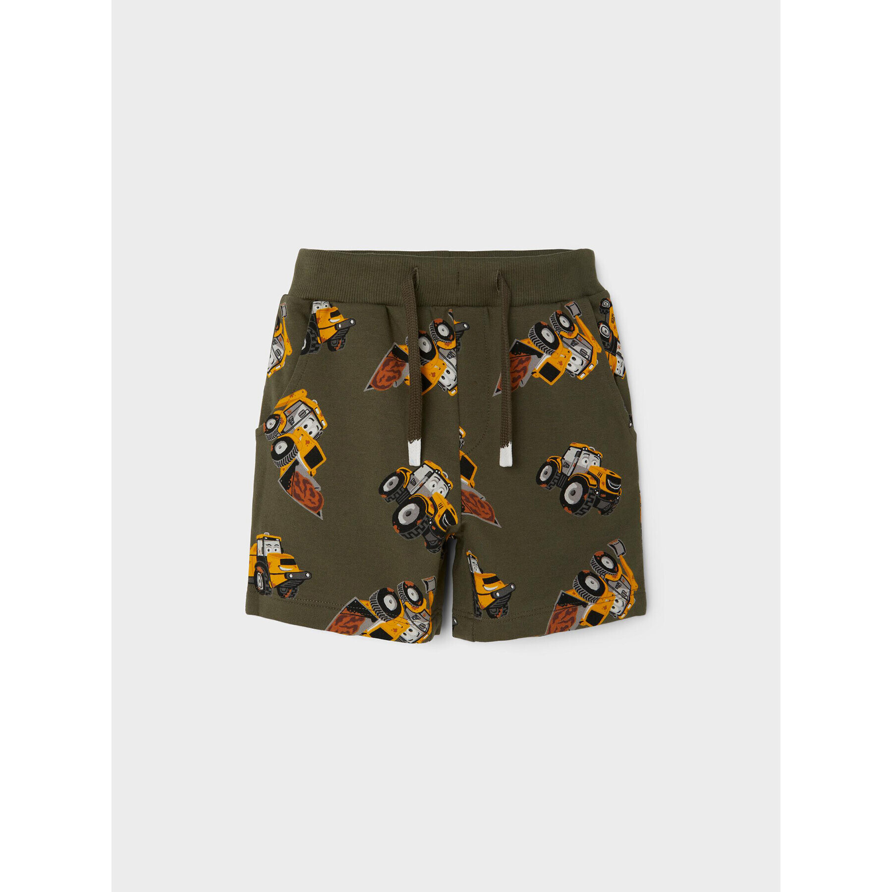 NAME IT Спортни шорти JCB 13203571 Зелен Regular Fit - Pepit.bg