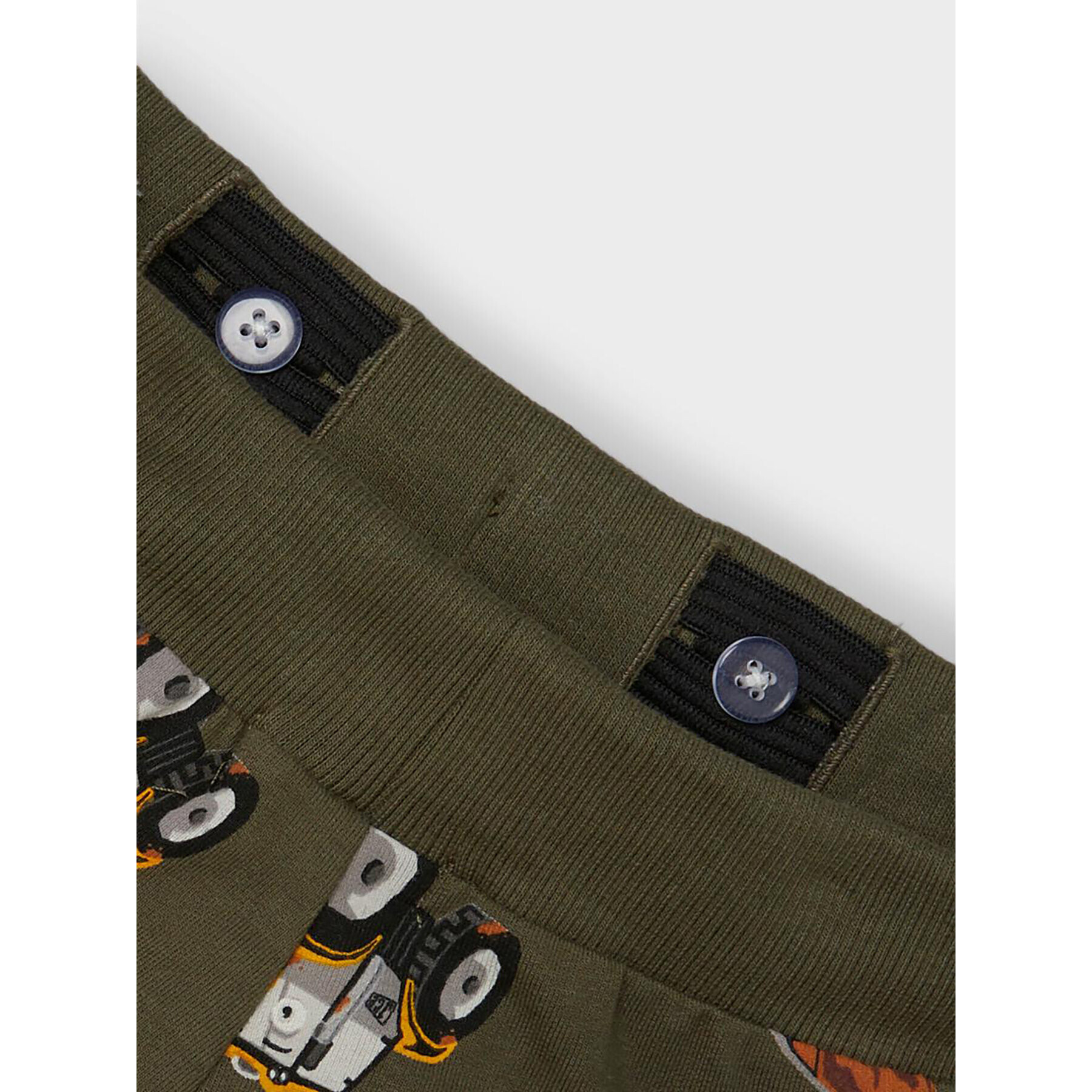 NAME IT Спортни шорти JCB 13203571 Зелен Regular Fit - Pepit.bg