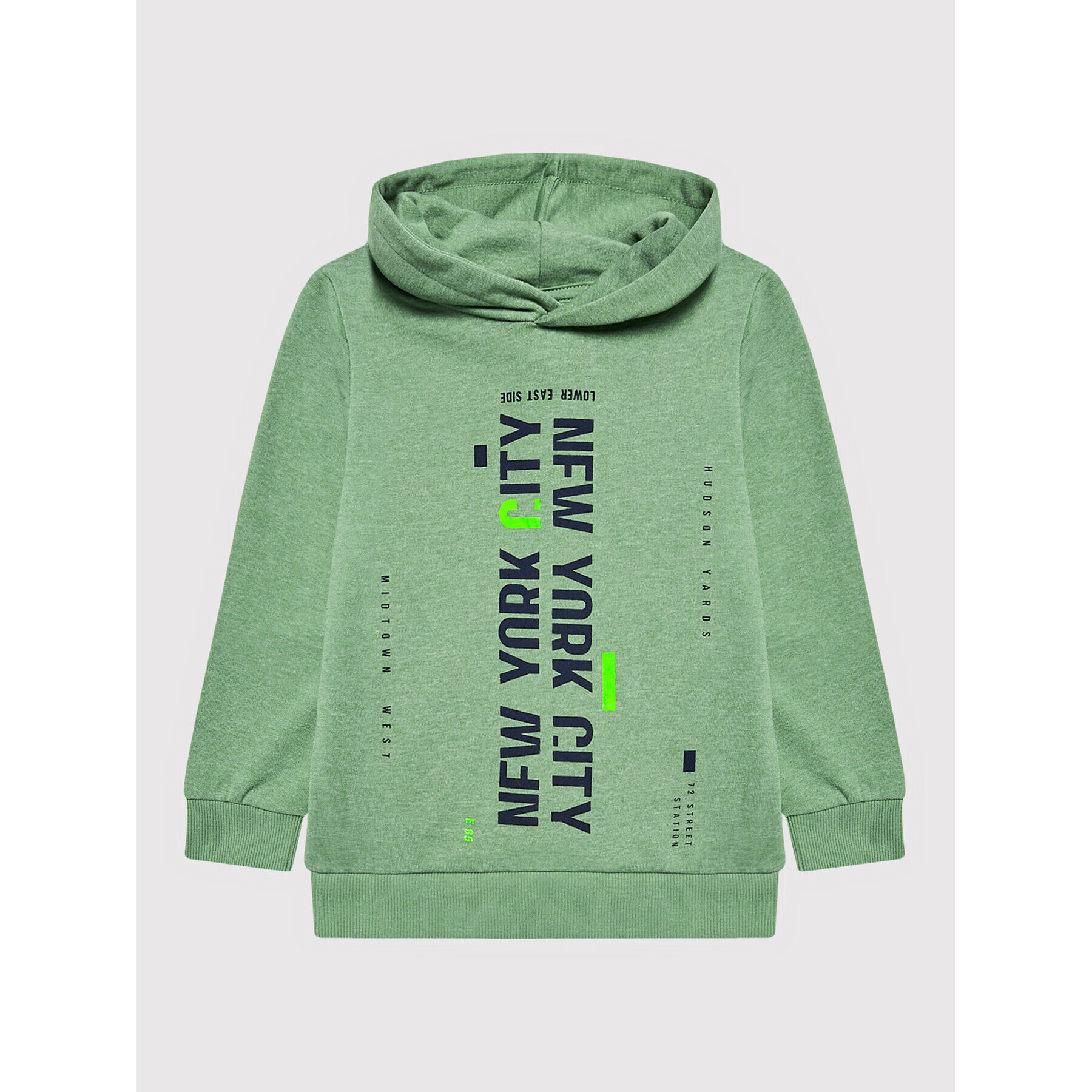 NAME IT Суитшърт 13200117 Зелен Regular Fit - Pepit.bg