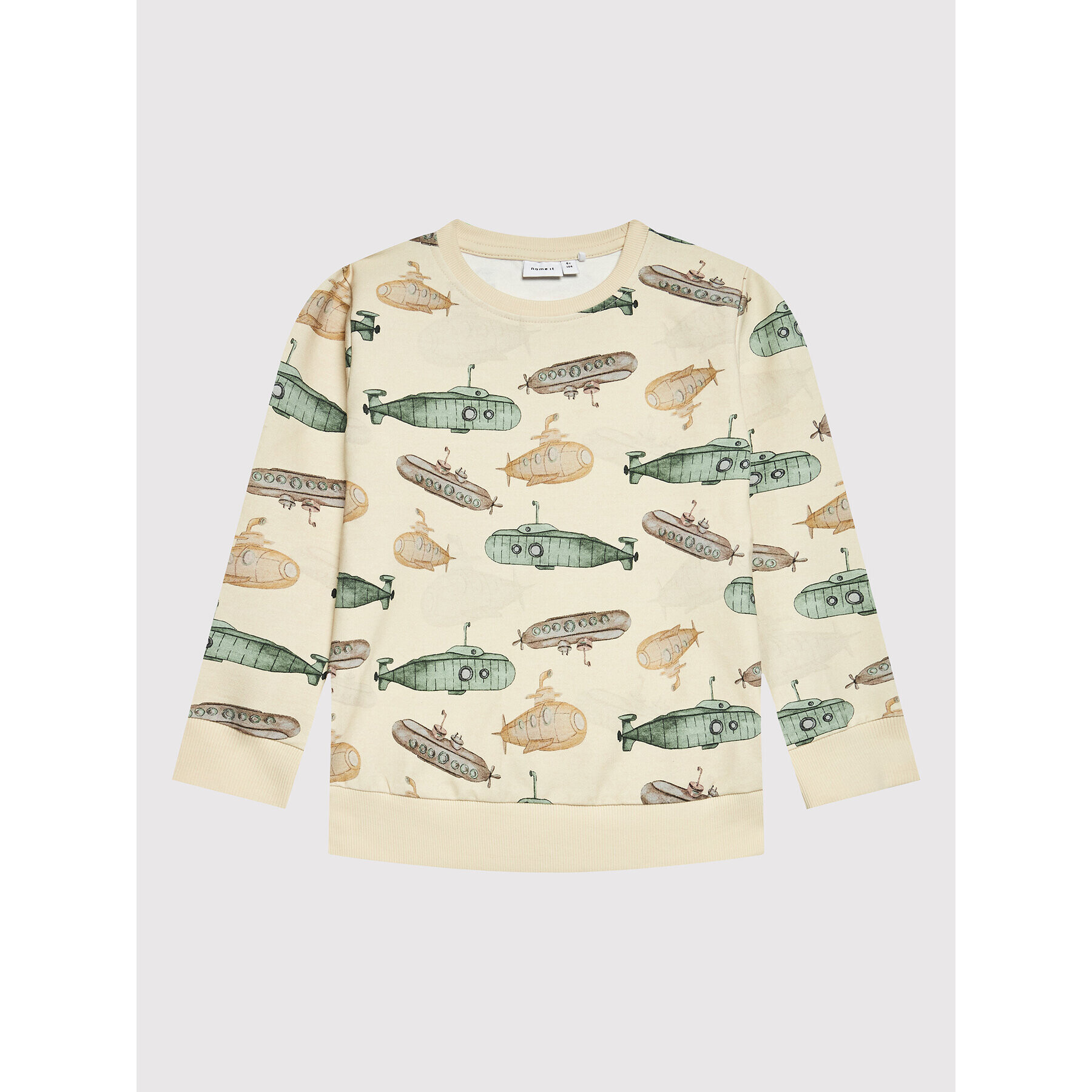 NAME IT Суитшърт 13200903 Бежов Regular Fit - Pepit.bg