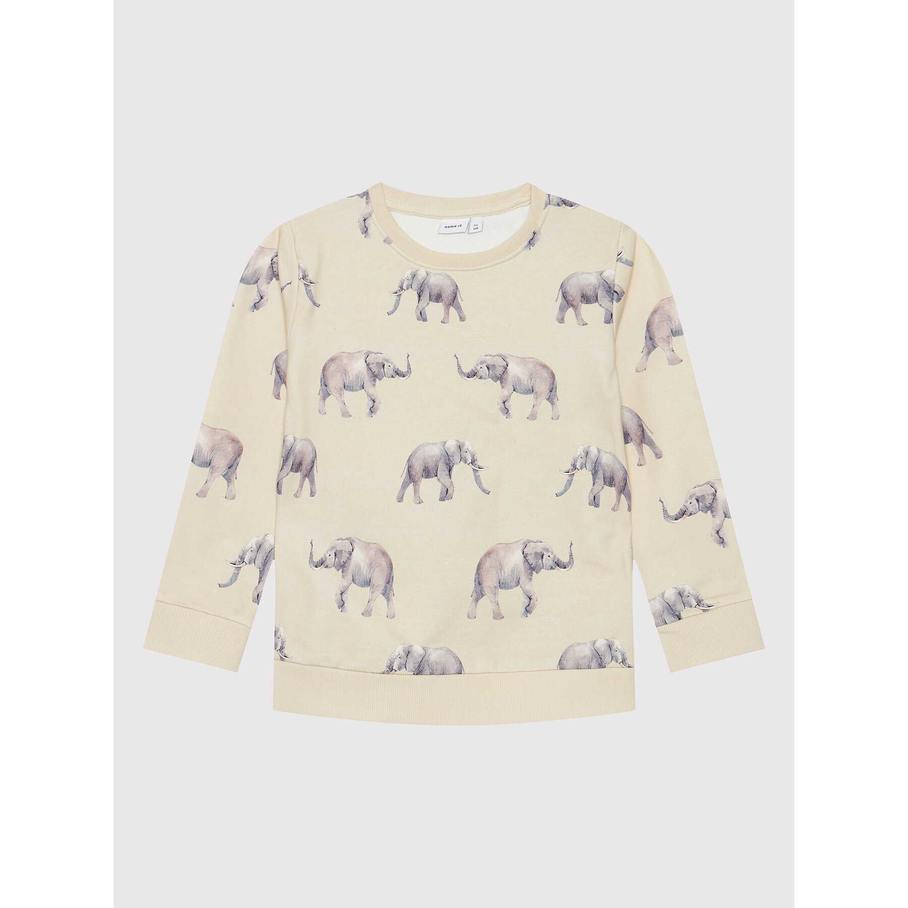 NAME IT Суитшърт 13201893 Бежов Regular Fit - Pepit.bg