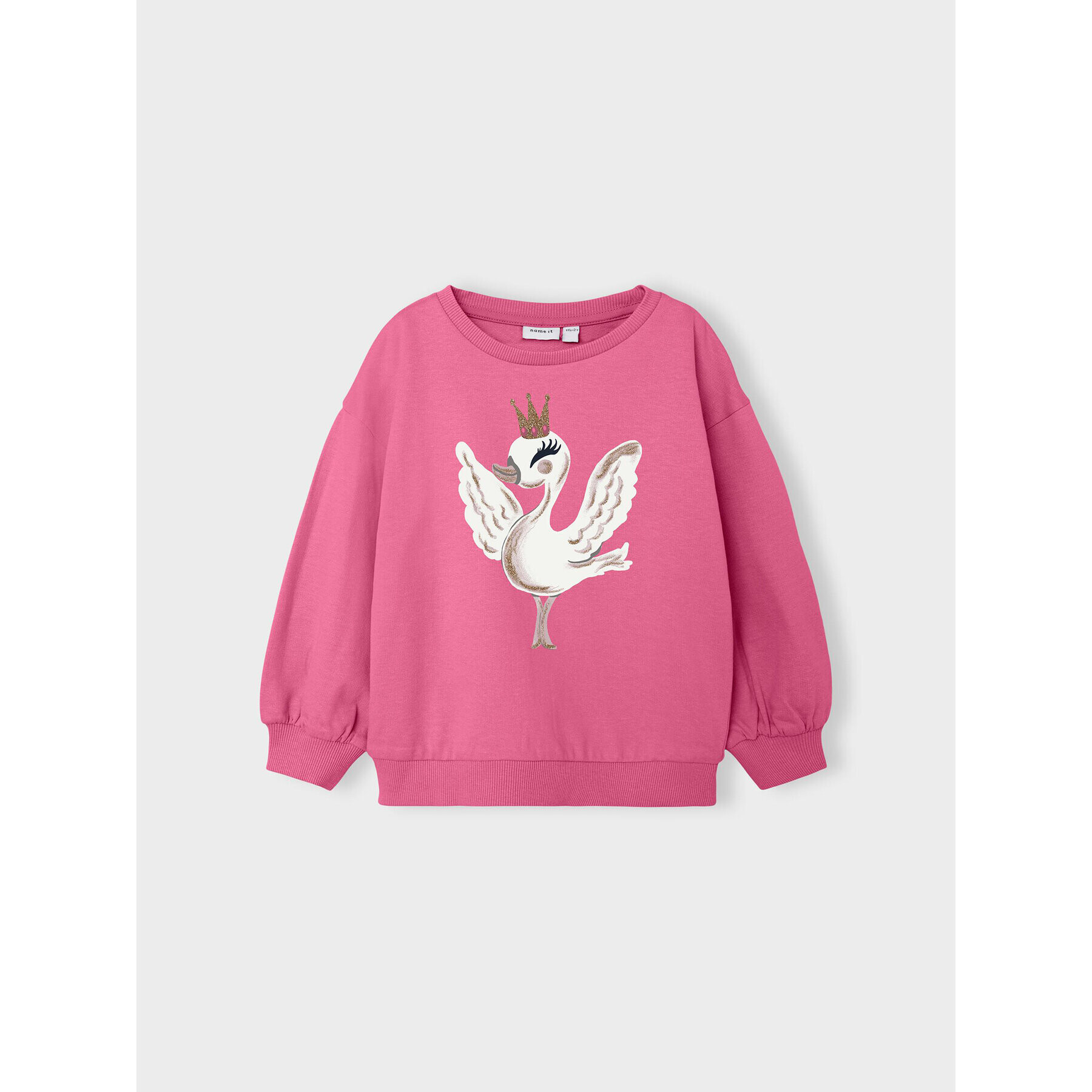 NAME IT Суитшърт 13205289 Розов Regular Fit - Pepit.bg
