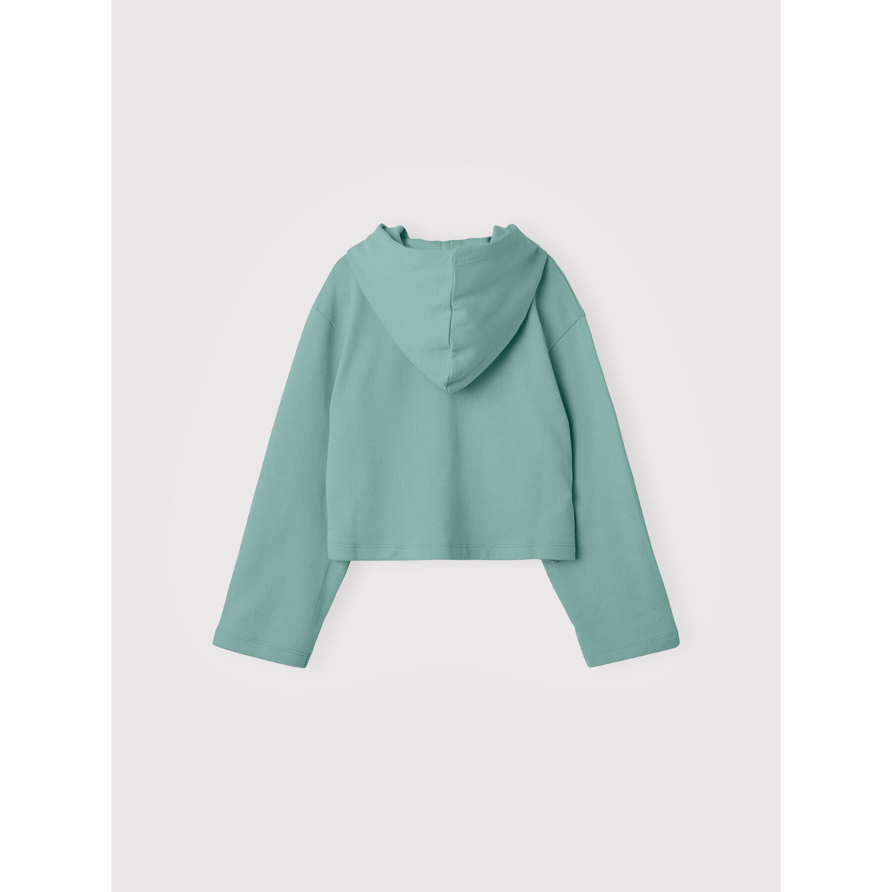 NAME IT Суитшърт 13205779 Зелен Boxy Fit - Pepit.bg
