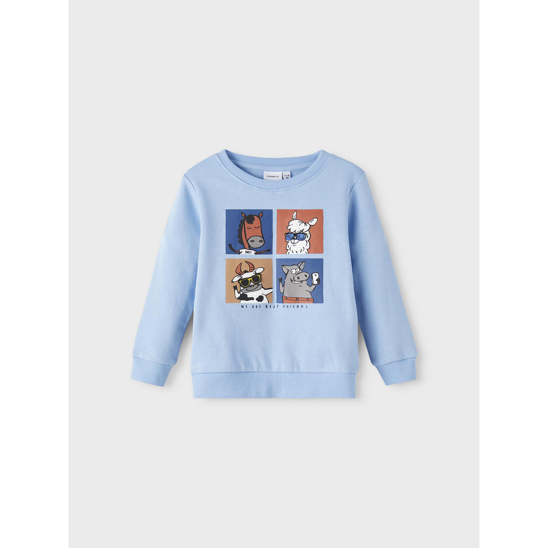 NAME IT Суитшърт 13206766 Син Regular Fit - Pepit.bg