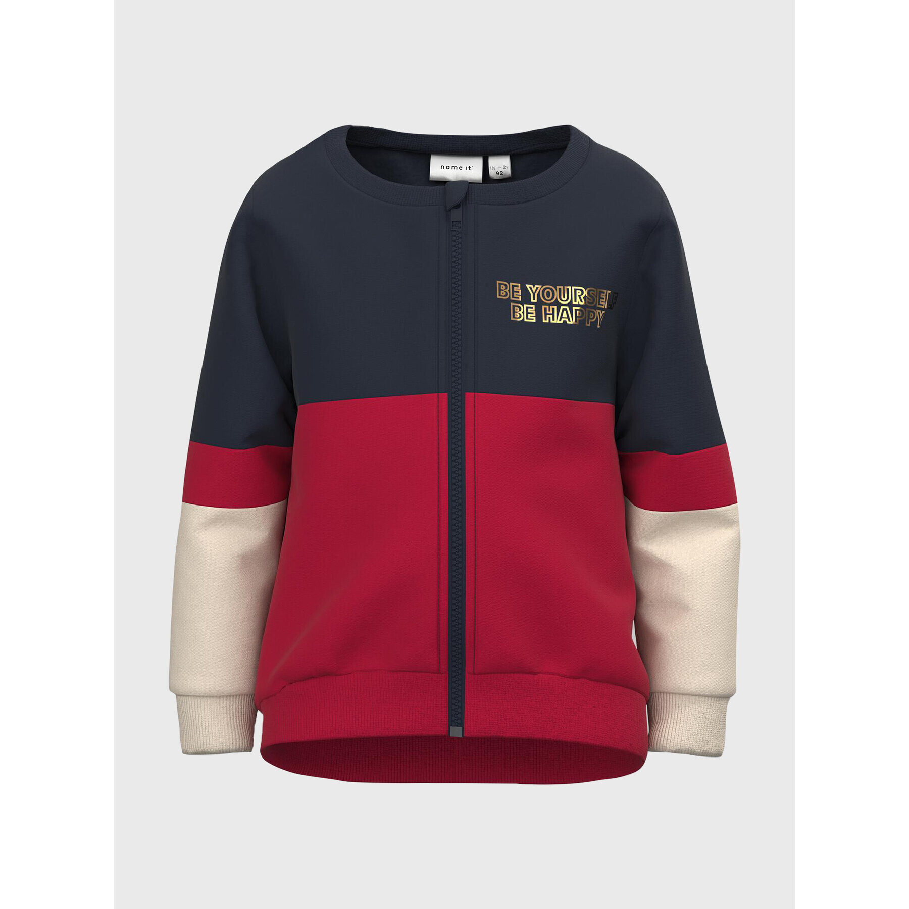 NAME IT Суитшърт 13207329 Червен Regular Fit - Pepit.bg