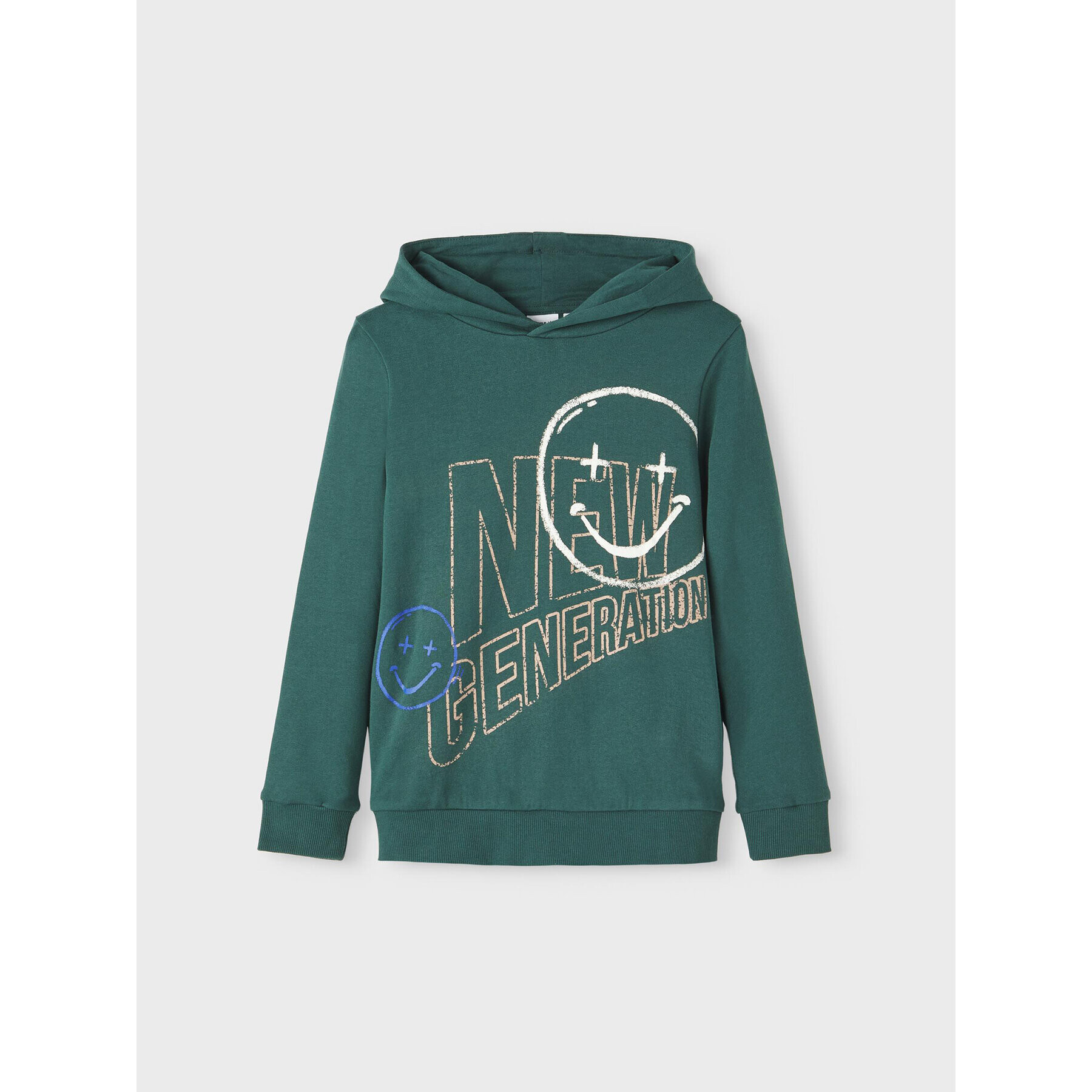 NAME IT Суитшърт 13210903 Зелен Regular Fit - Pepit.bg