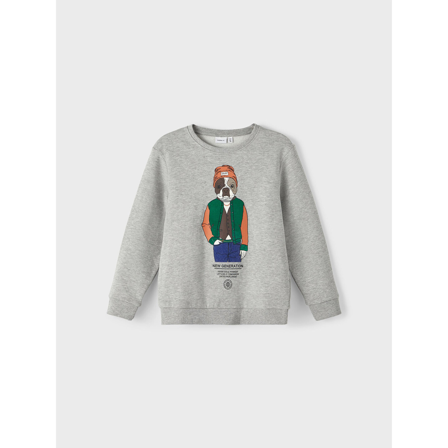 NAME IT Суитшърт 13210914 Сив Regular Fit - Pepit.bg