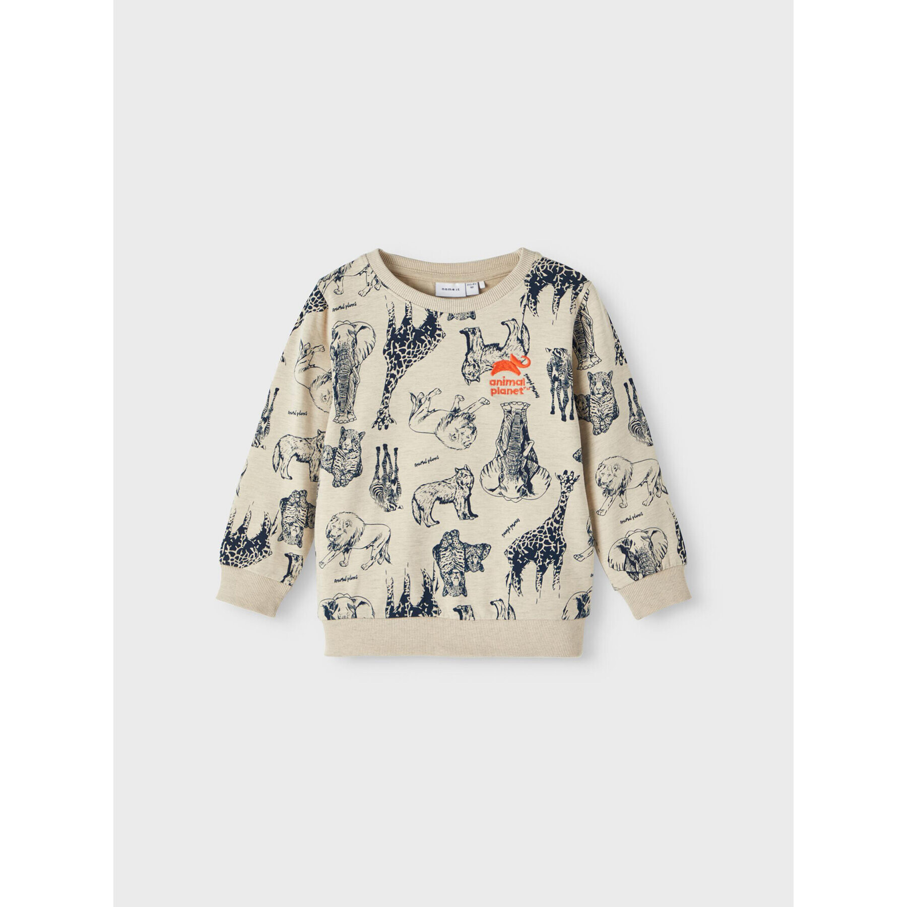 NAME IT Суитшърт 13212507 Бежов Regular Fit - Pepit.bg