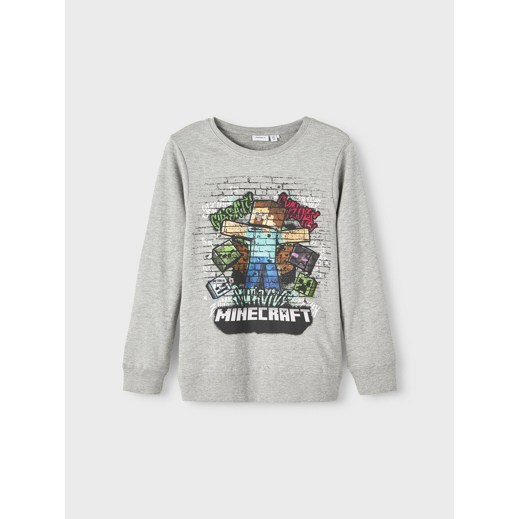 NAME IT Суитшърт 13212587 Сив Regular Fit - Pepit.bg