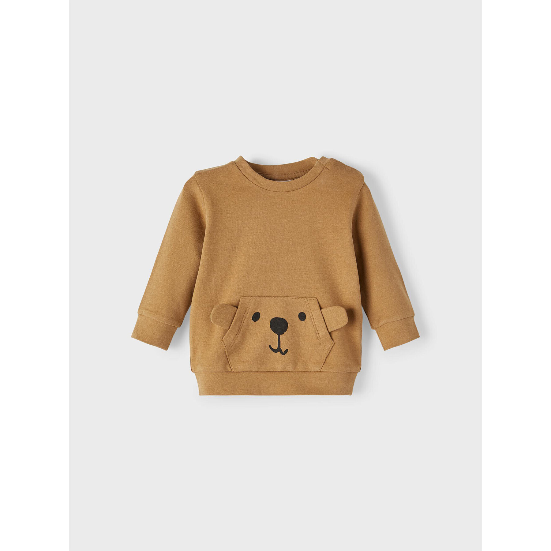 NAME IT Суитшърт 13212774 Кафяв Regular Fit - Pepit.bg