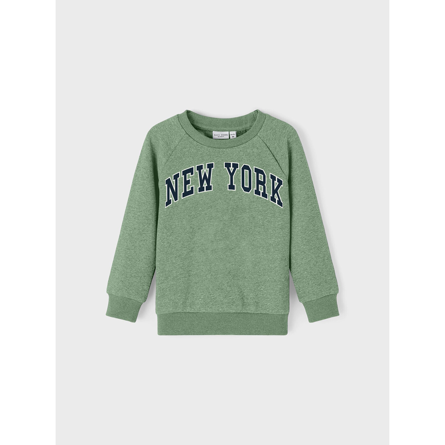 NAME IT Суитшърт 13215000 Зелен Regular Fit - Pepit.bg