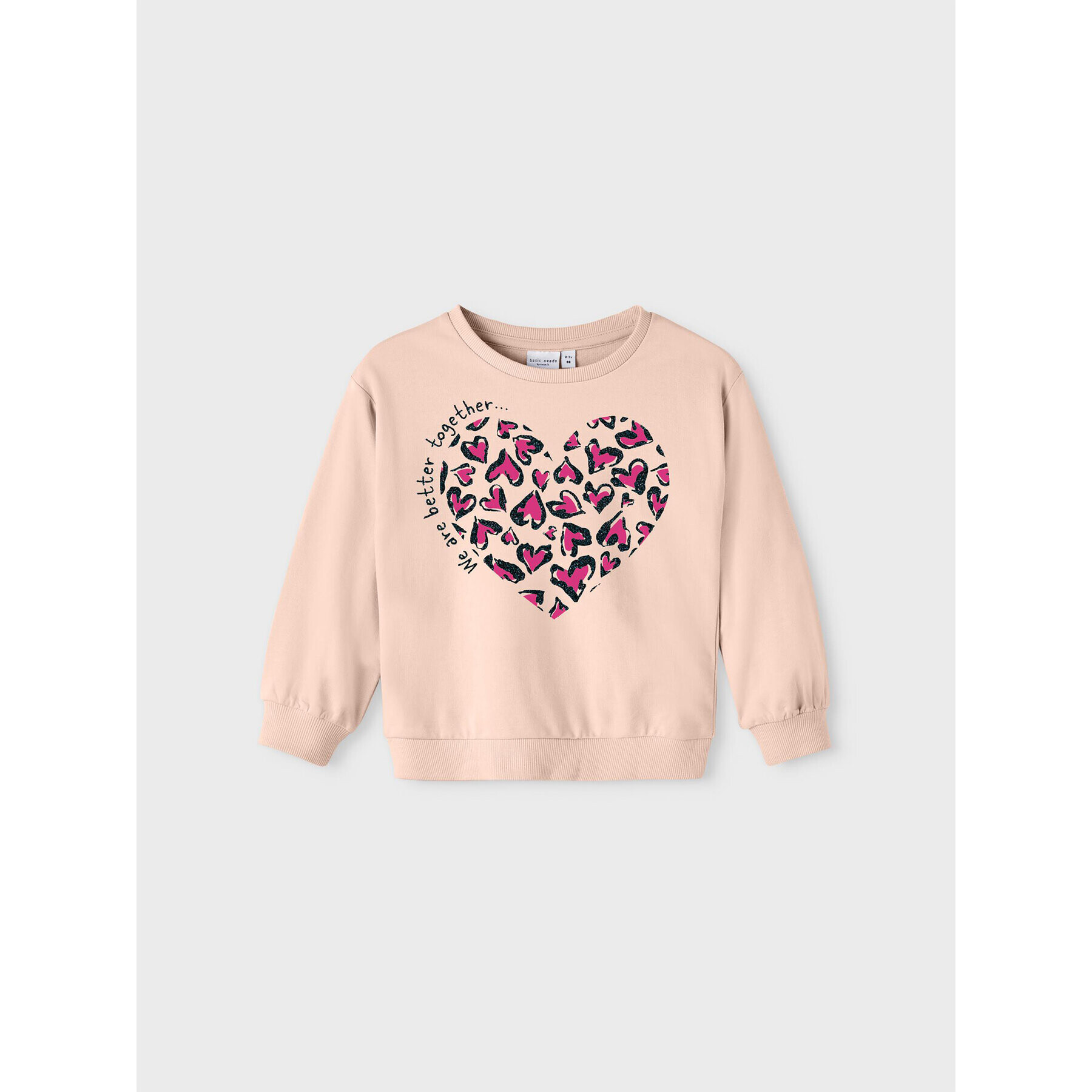 NAME IT Суитшърт 13215029 Розов Regular Fit - Pepit.bg