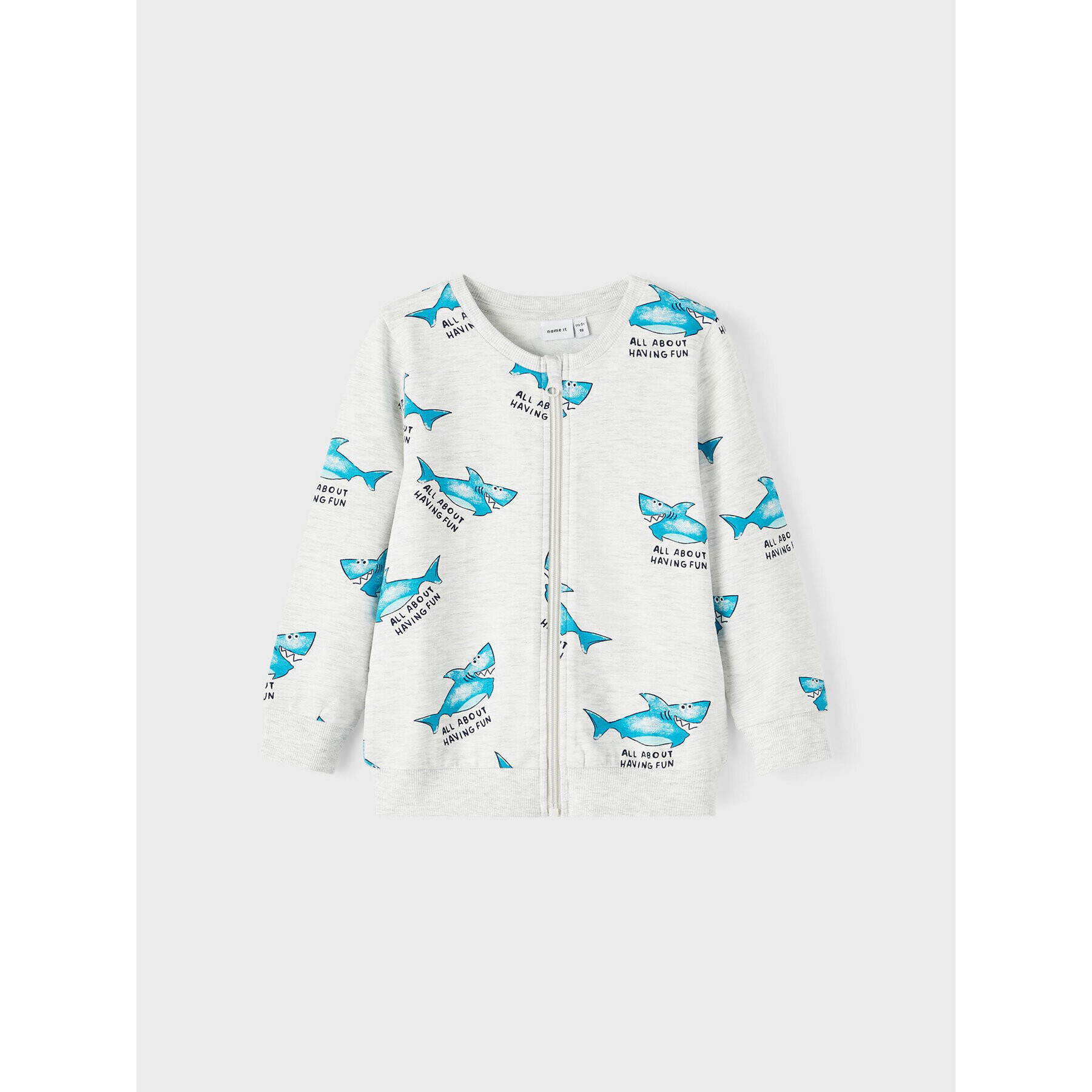NAME IT Суитшърт 13217044 Сив Regular Fit - Pepit.bg