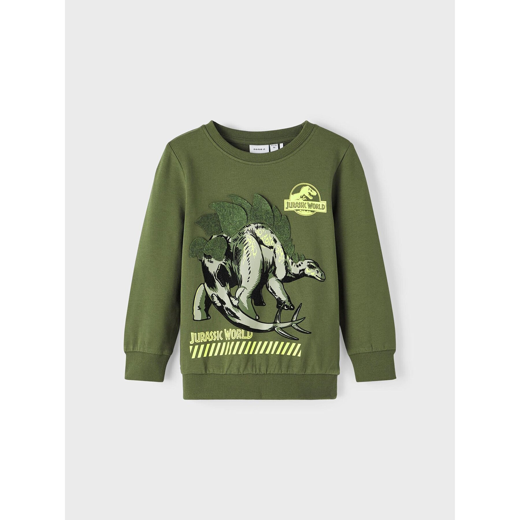 NAME IT Суитшърт 13219775 Зелен Standard Fit - Pepit.bg