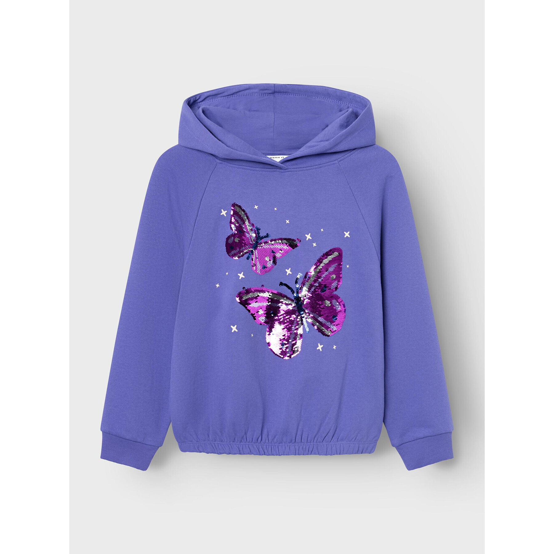NAME IT Суитшърт 13219959 Виолетов Regular Fit - Pepit.bg