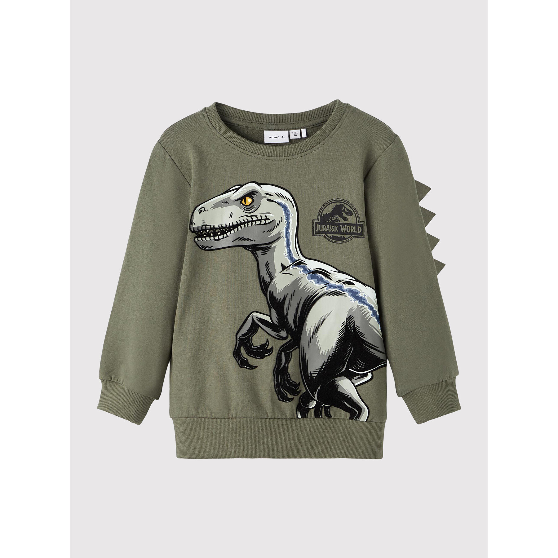 NAME IT Суитшърт JURASSIC WORLD 13205225 Зелен Regular Fit - Pepit.bg