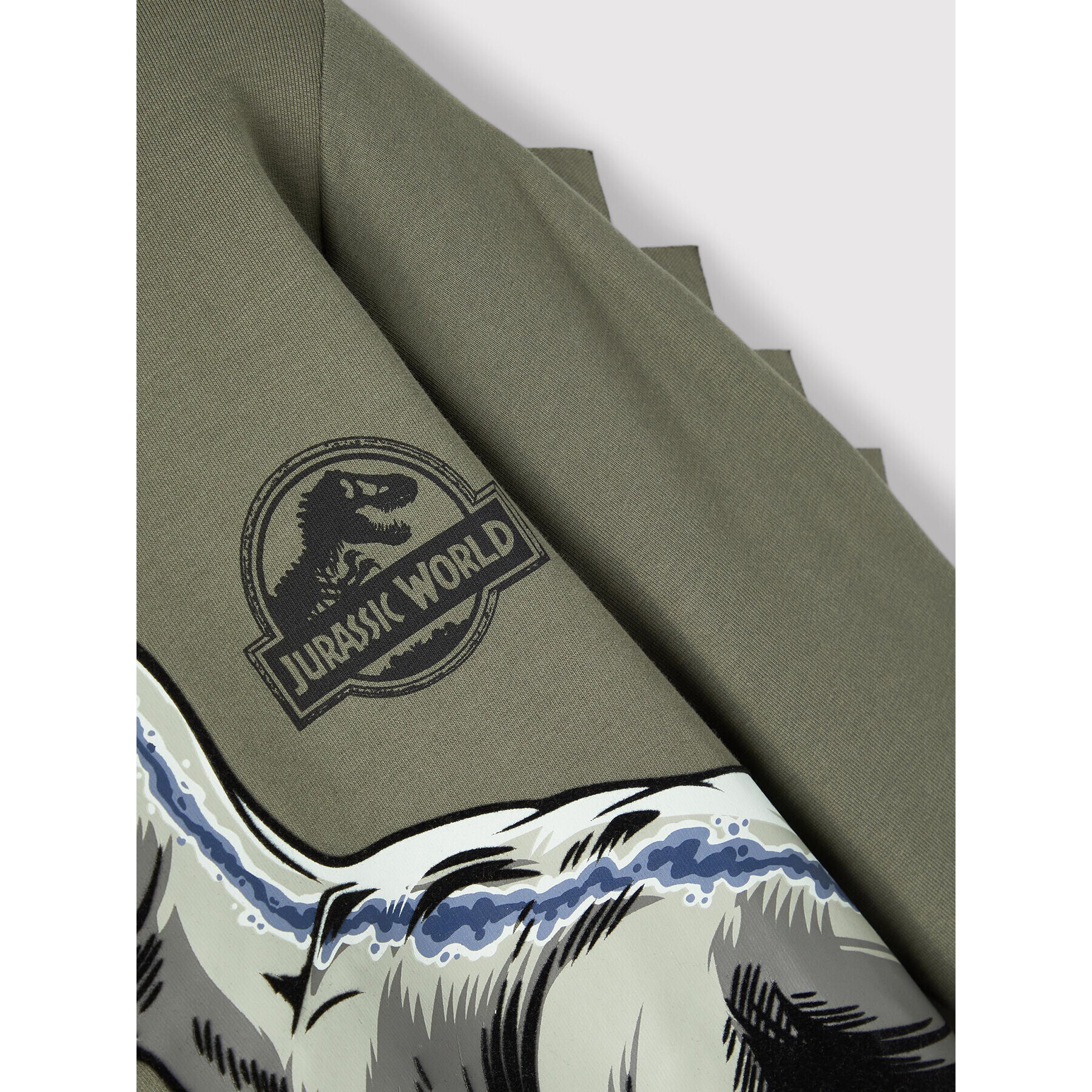 NAME IT Суитшърт JURASSIC WORLD 13205225 Зелен Regular Fit - Pepit.bg