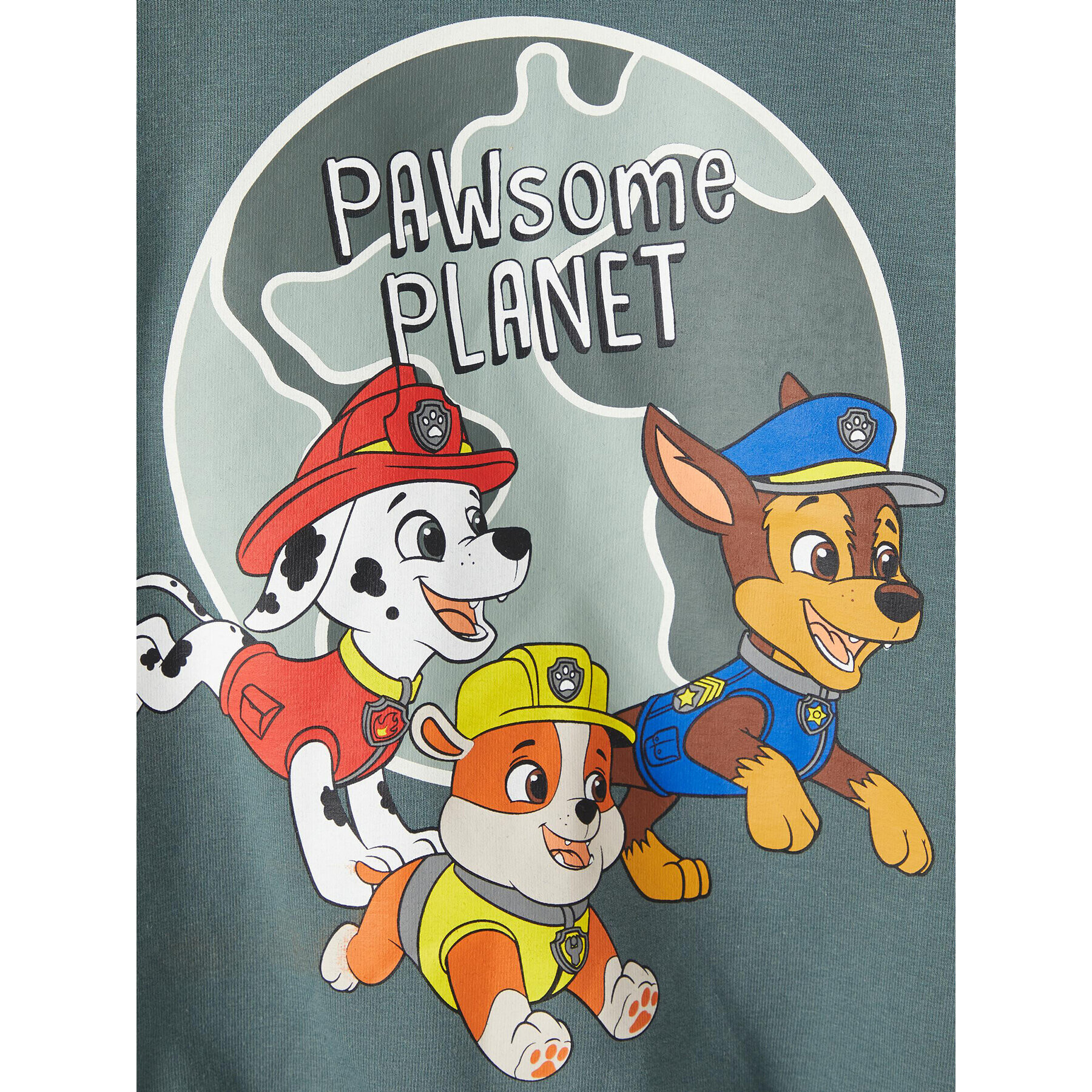 NAME IT Суитшърт PAW PATROL 13208021 Зелен Regular Fit - Pepit.bg