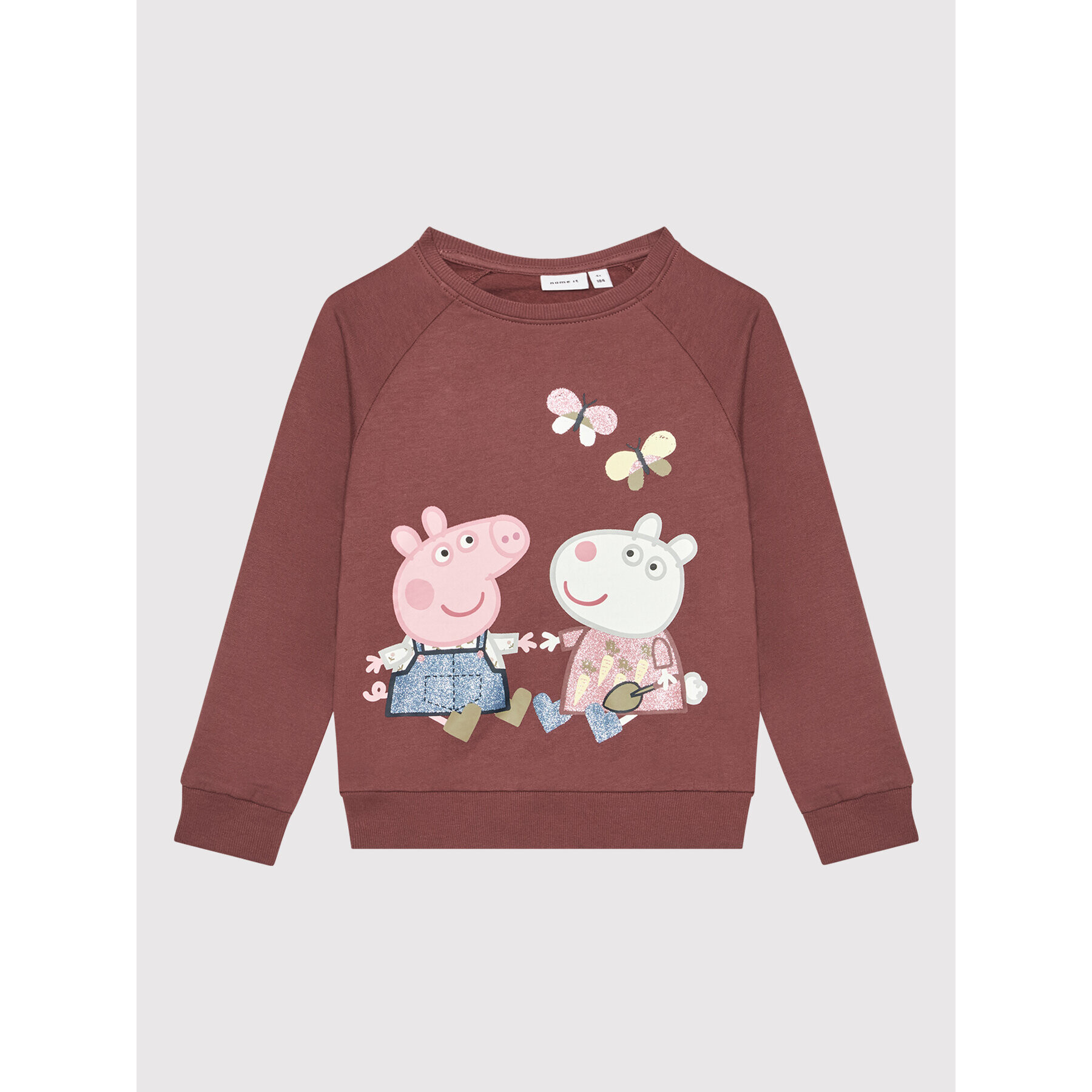 NAME IT Суитшърт PEPPA PIG 13198789 Бордо Regular Fit - Pepit.bg