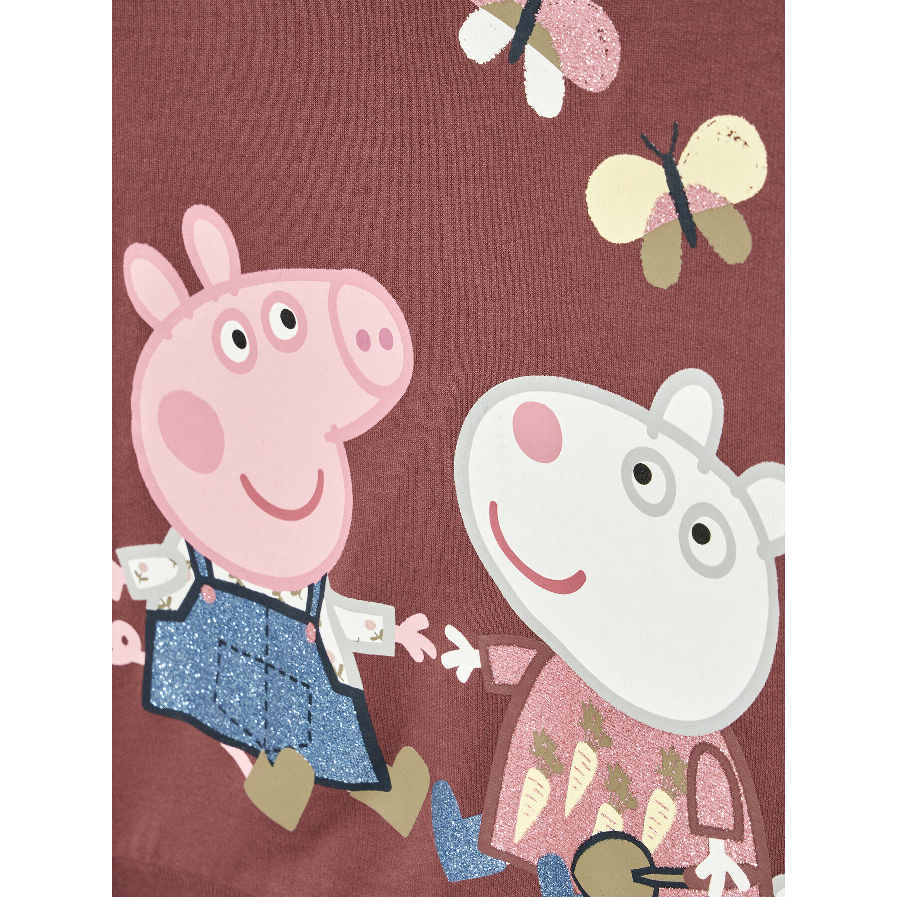 NAME IT Суитшърт PEPPA PIG 13198789 Бордо Regular Fit - Pepit.bg