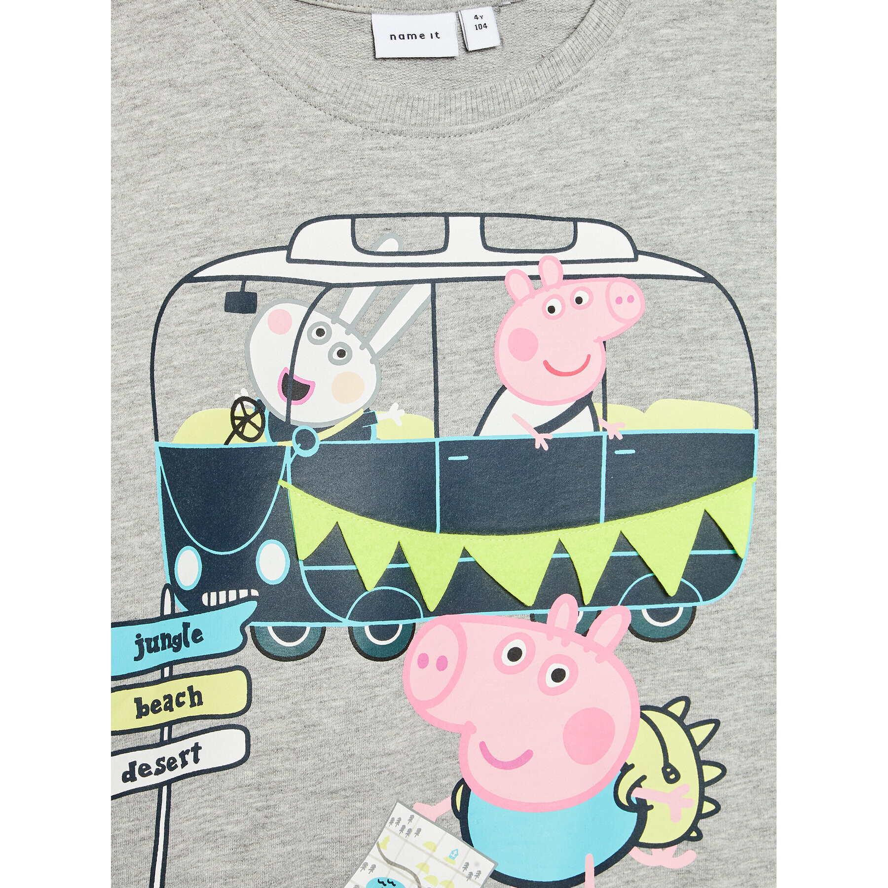 NAME IT Суитшърт PEPPA PIG 13201337 Сив Regular Fit - Pepit.bg