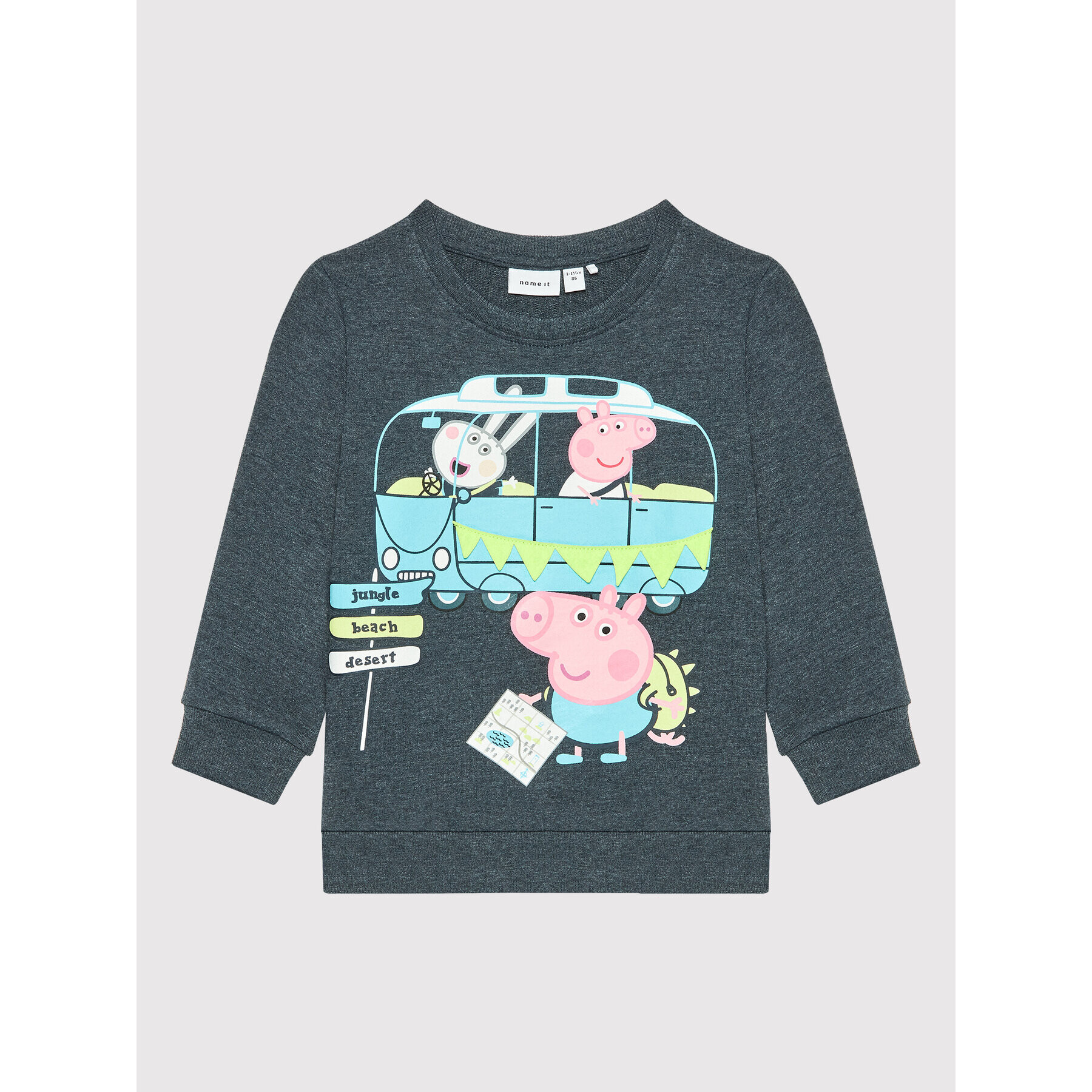 NAME IT Суитшърт PEPPA PIG 13201337 Тъмносин Regular Fit - Pepit.bg