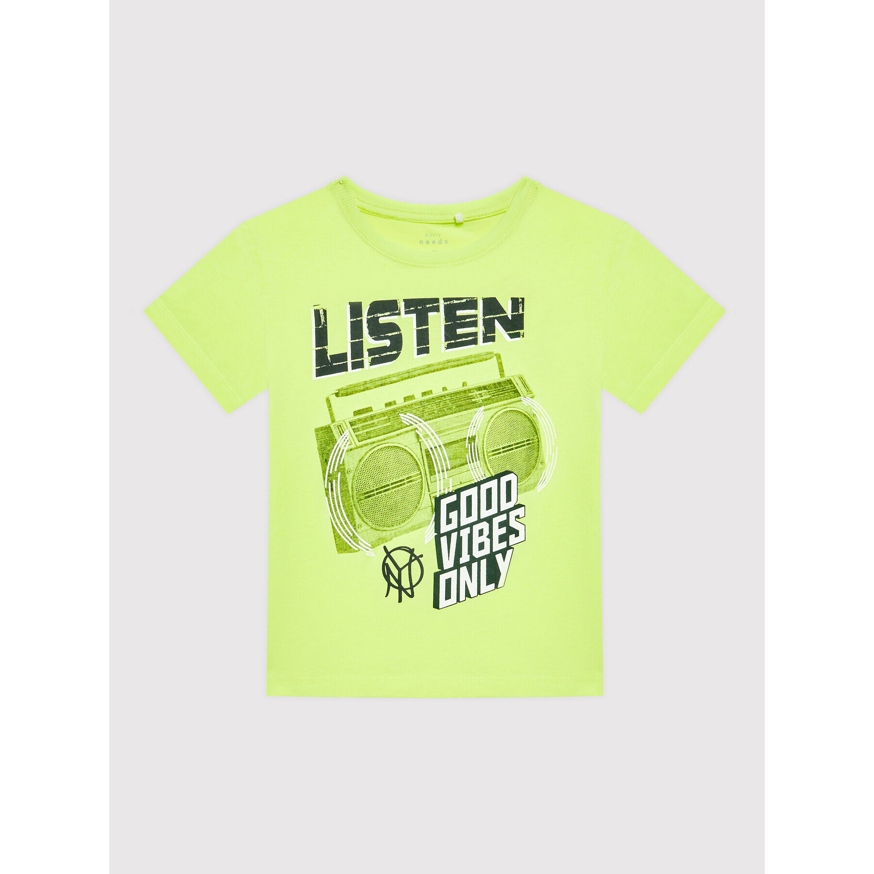 NAME IT Тишърт 13200272 Зелен Loose Fit - Pepit.bg