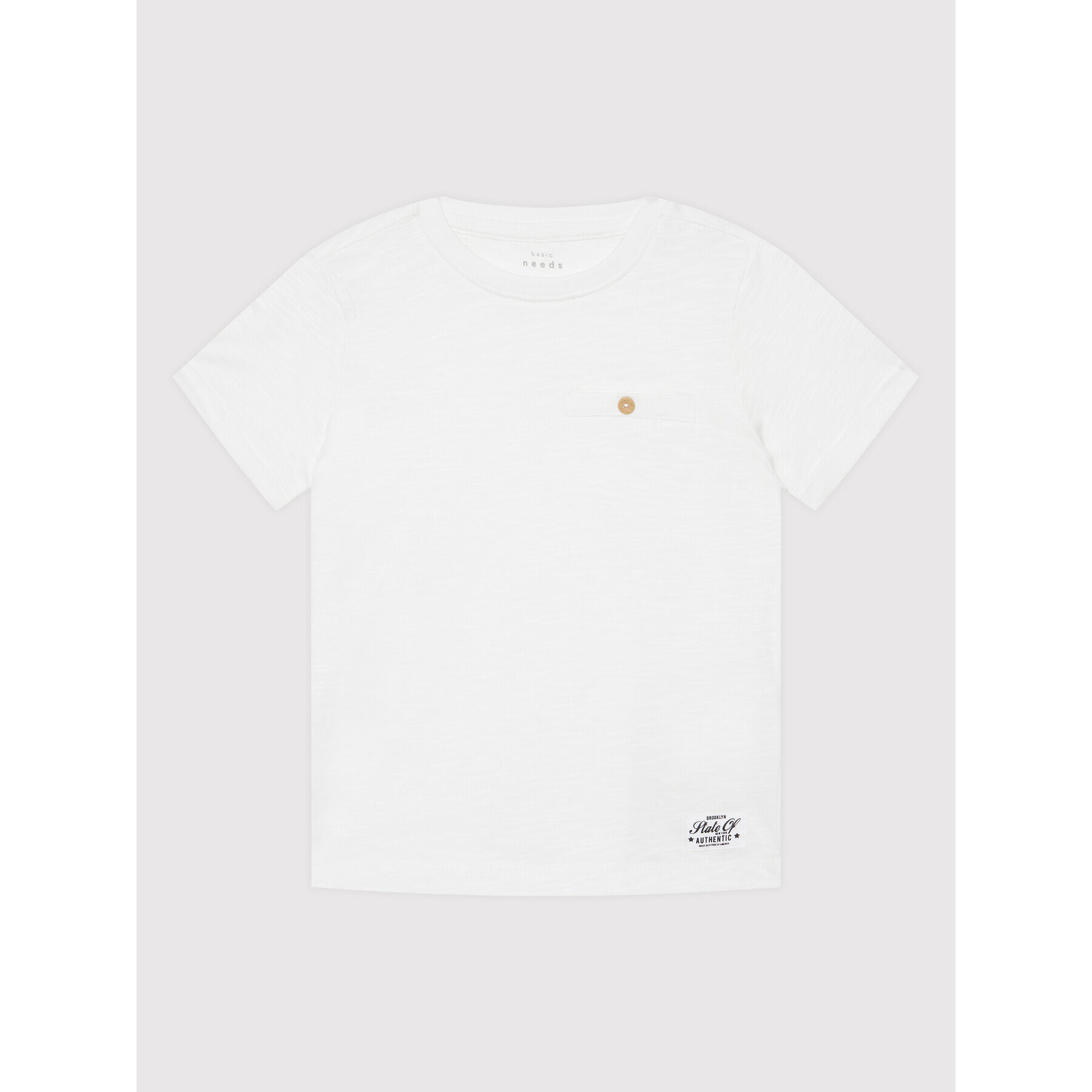 NAME IT Тишърт 13201047 Бял Regular Fit - Pepit.bg