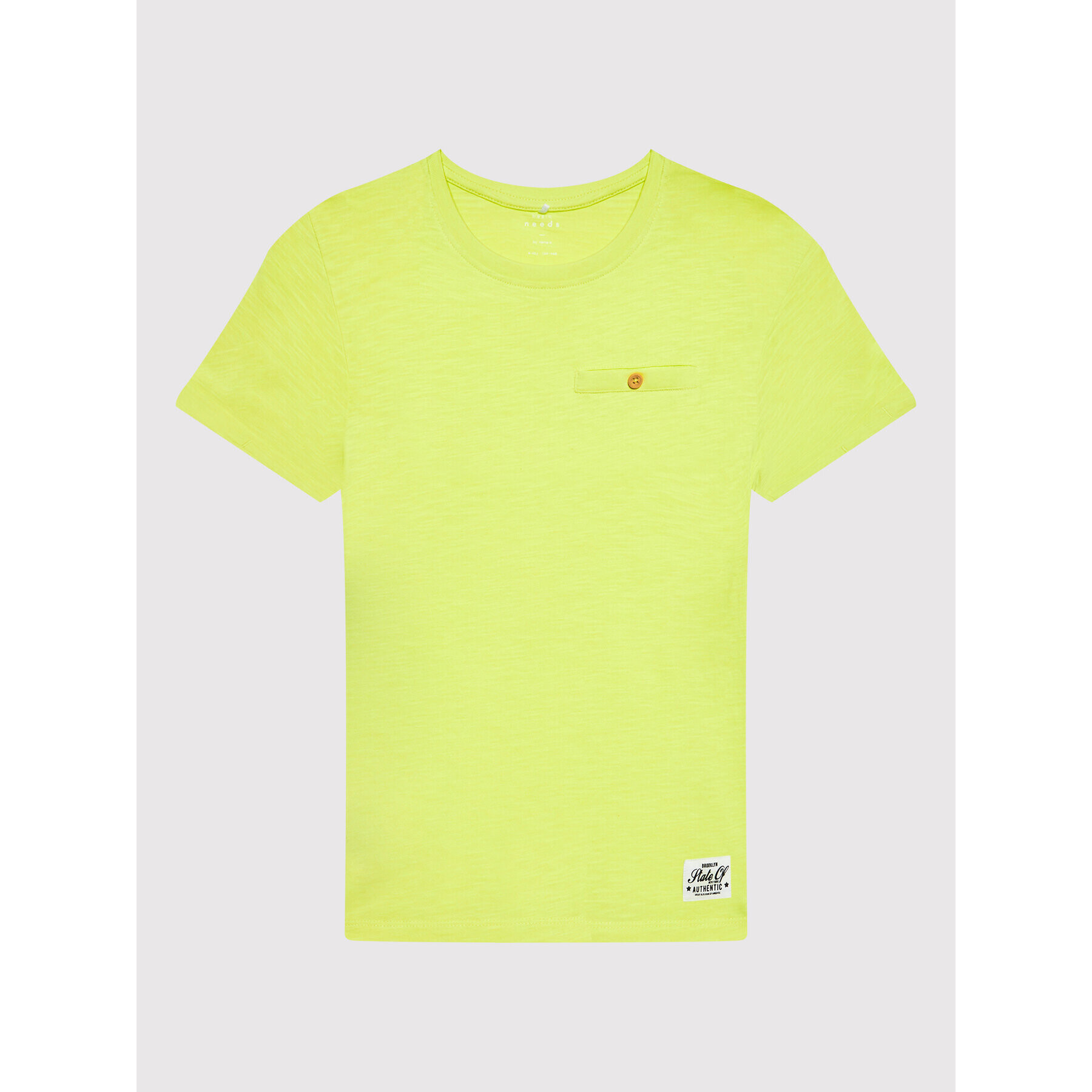 NAME IT Тишърт 13201047 Жълт Regular Fit - Pepit.bg