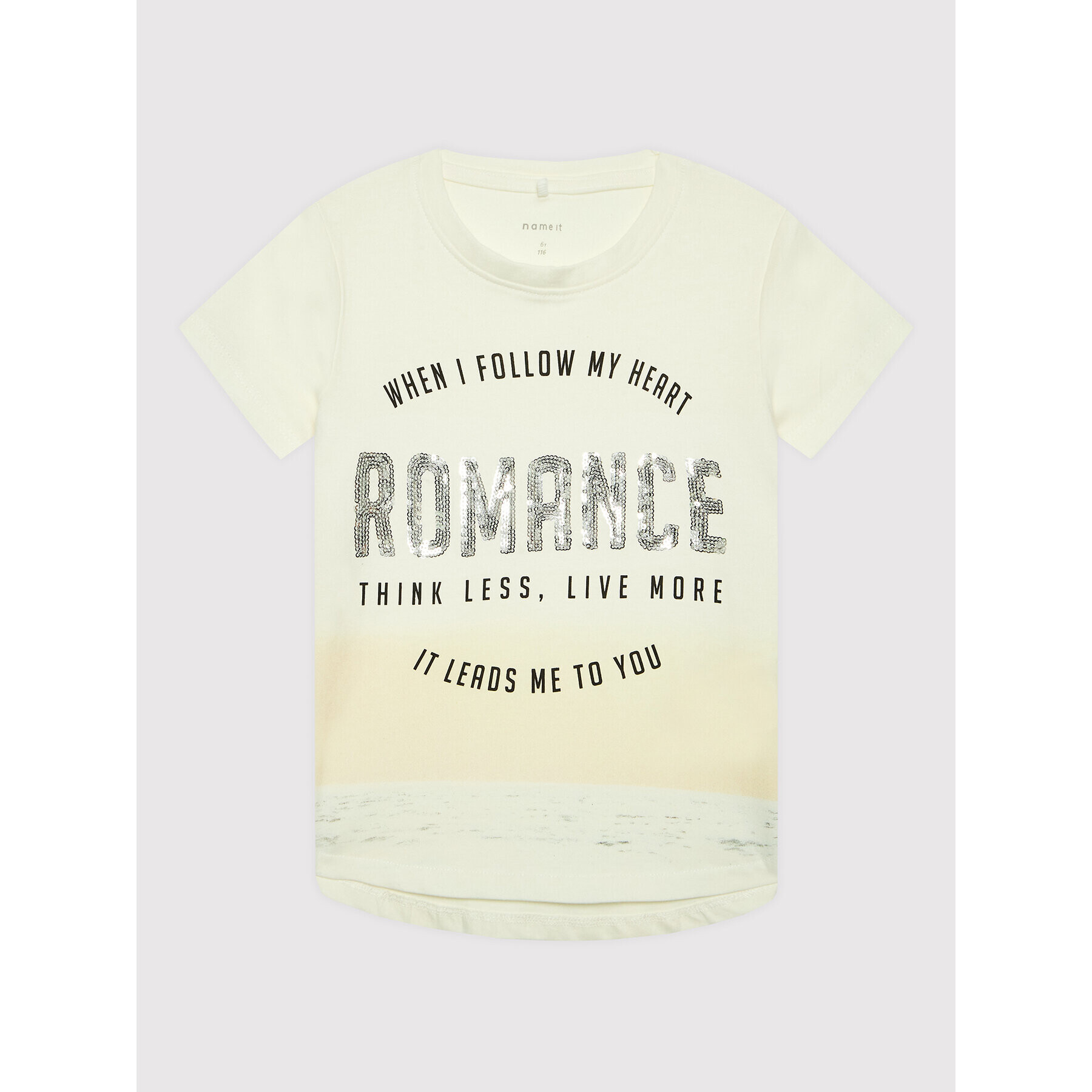 NAME IT Тишърт 13201525 Бежов Regular Fit - Pepit.bg
