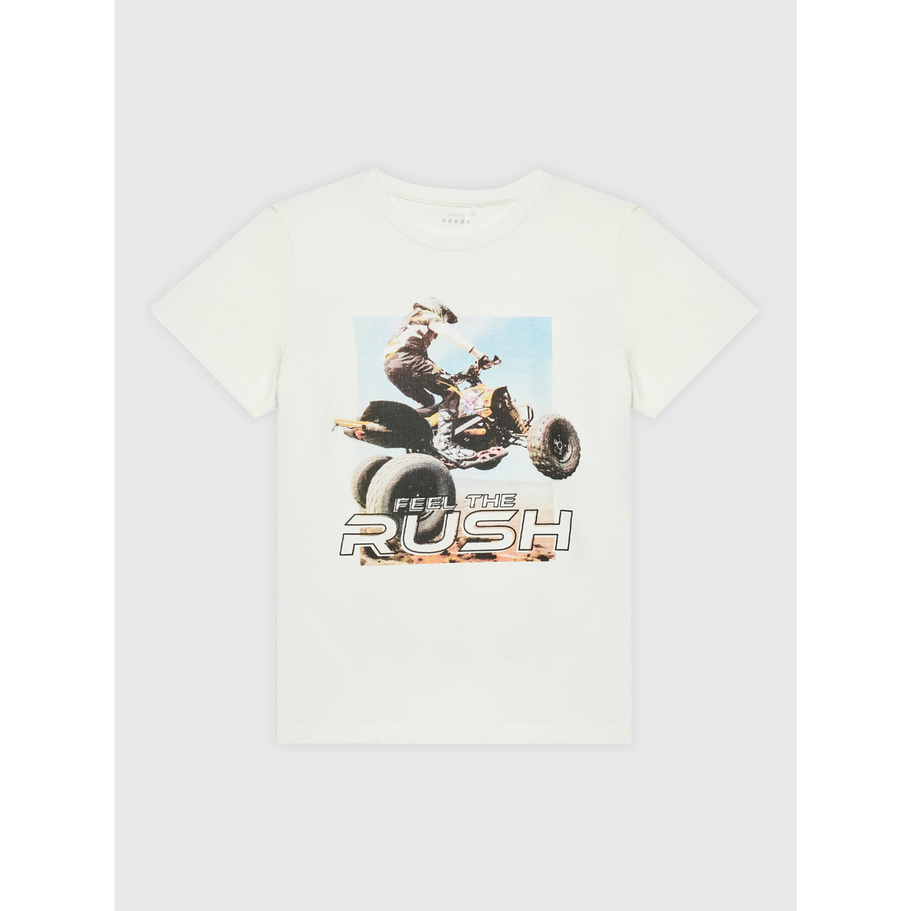 NAME IT Тишърт 13201701 Бял Regular Fit - Pepit.bg