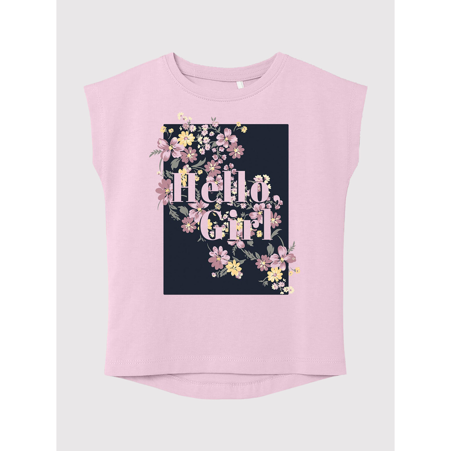 NAME IT Тишърт 13202798 Розов Regular Fit - Pepit.bg