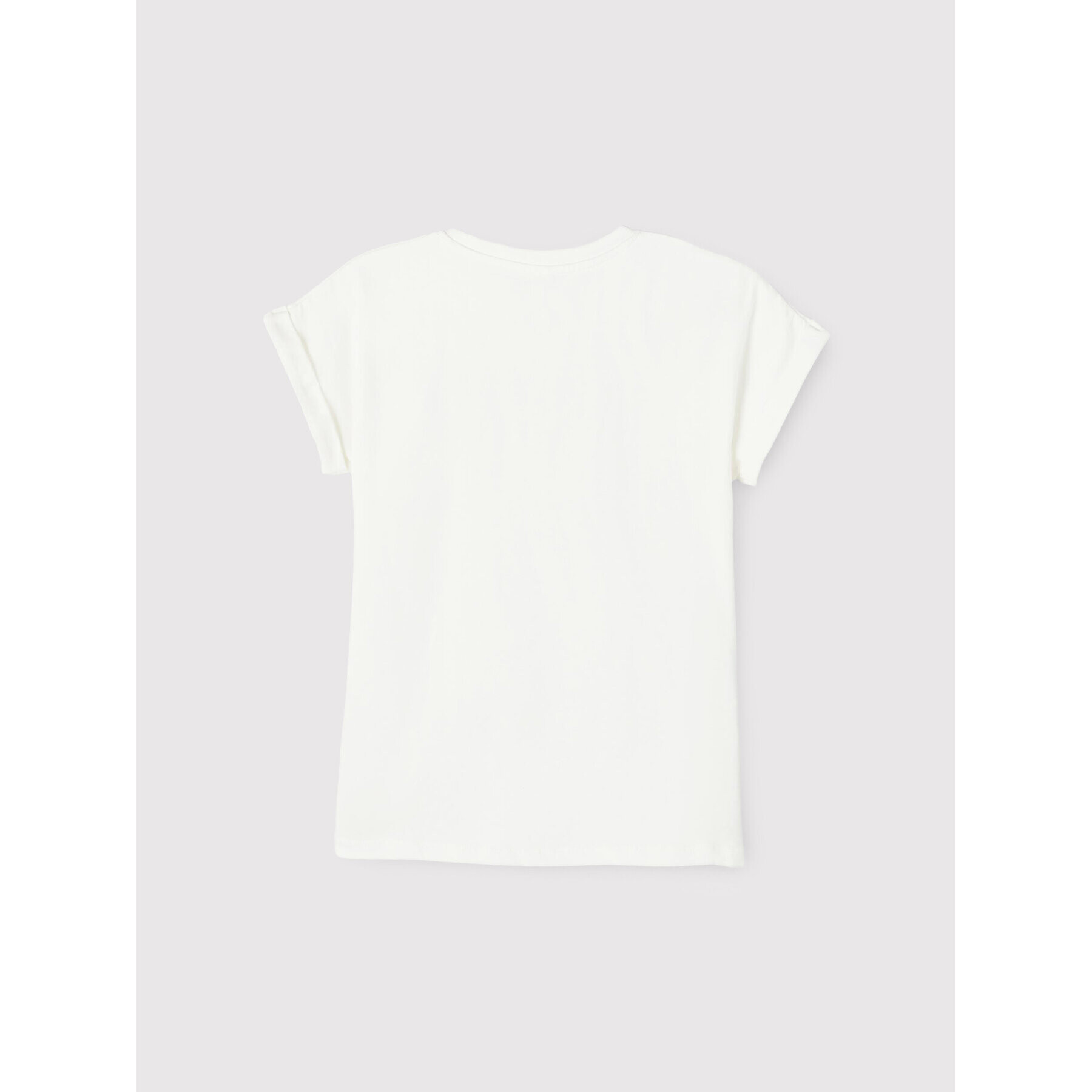 NAME IT Тишърт 13202819 Бял Regular Fit - Pepit.bg