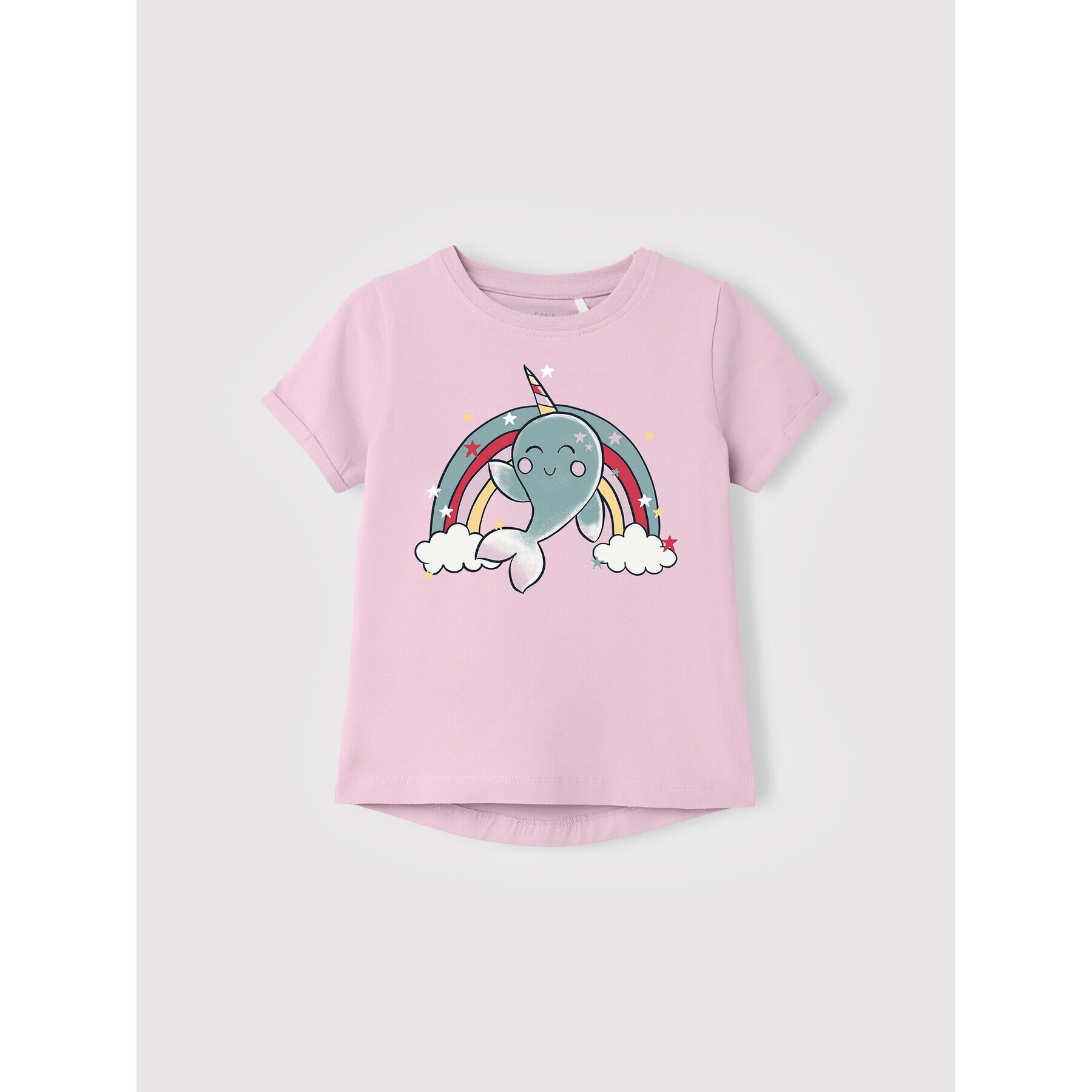NAME IT Тишърт 13202889 Розов Regular Fit - Pepit.bg