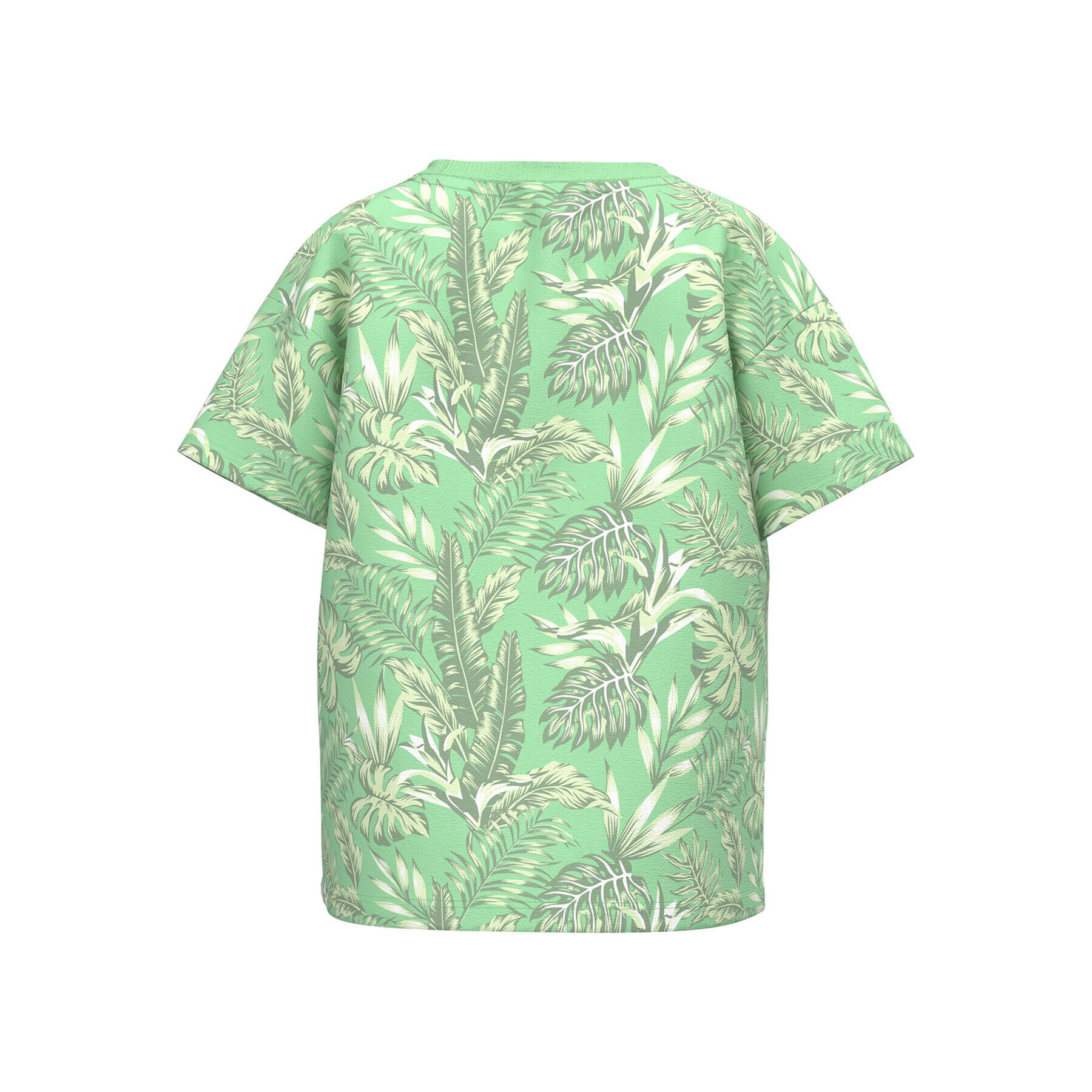 NAME IT Тишърт 13215477 Зелен Loose Fit - Pepit.bg