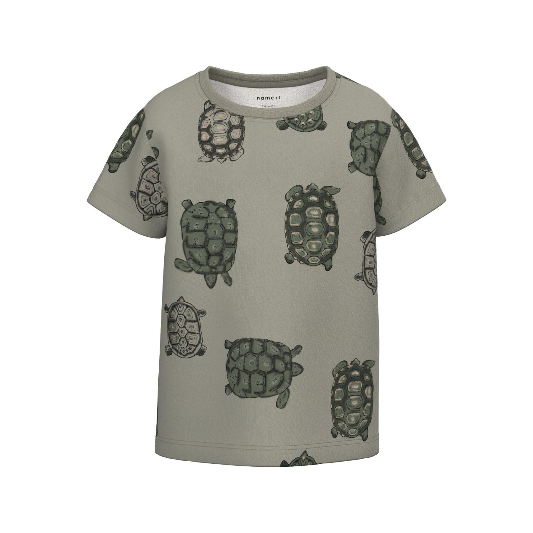 NAME IT Тишърт 13217031 Сив Regular Fit - Pepit.bg