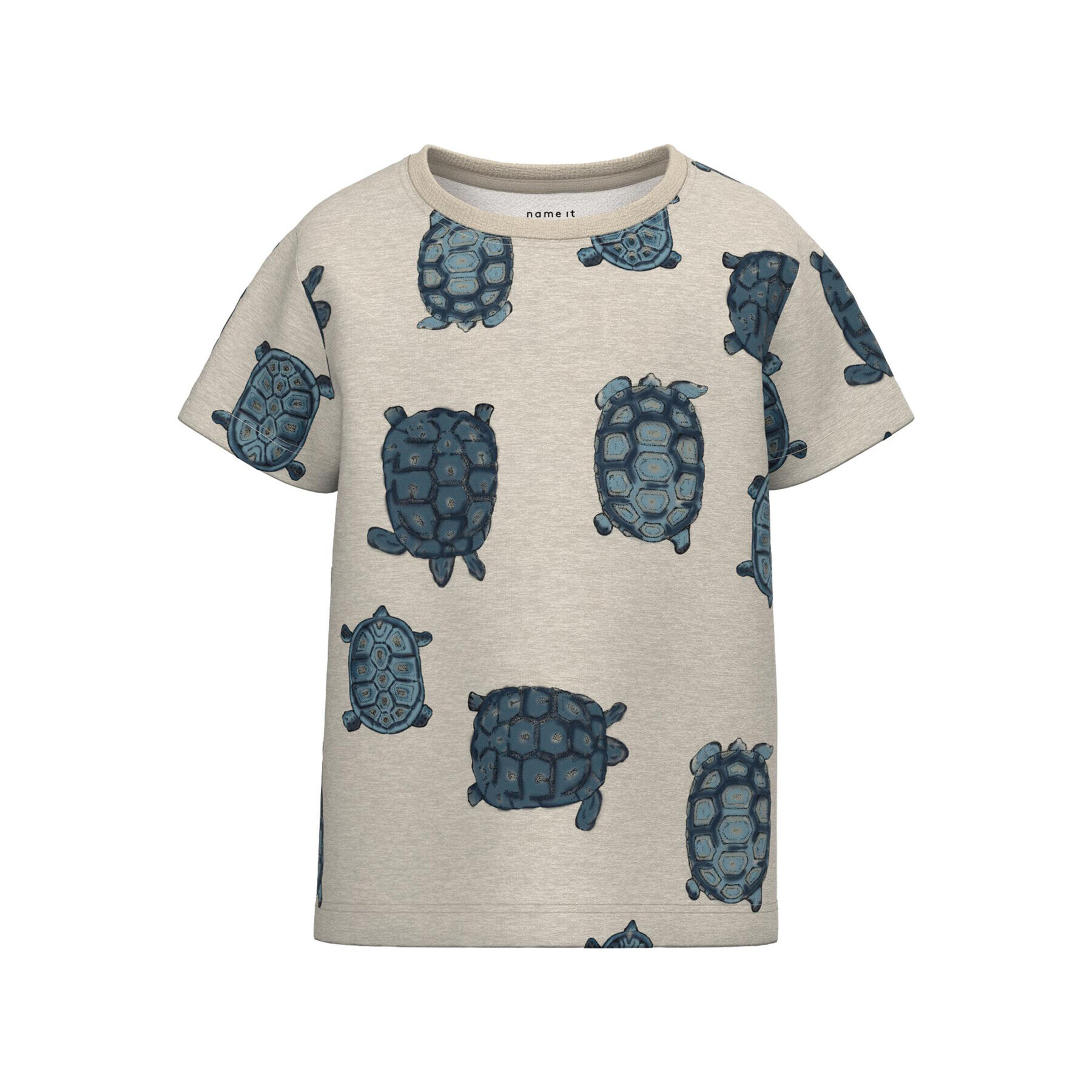 NAME IT Тишърт 13217031 Сив Regular Fit - Pepit.bg