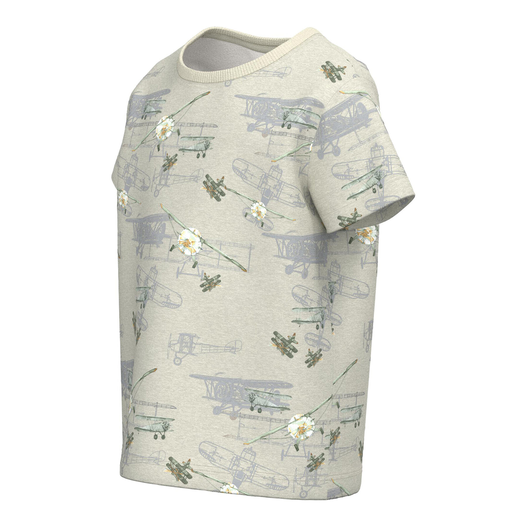 NAME IT Тишърт 13217103 Сив Regular Fit - Pepit.bg